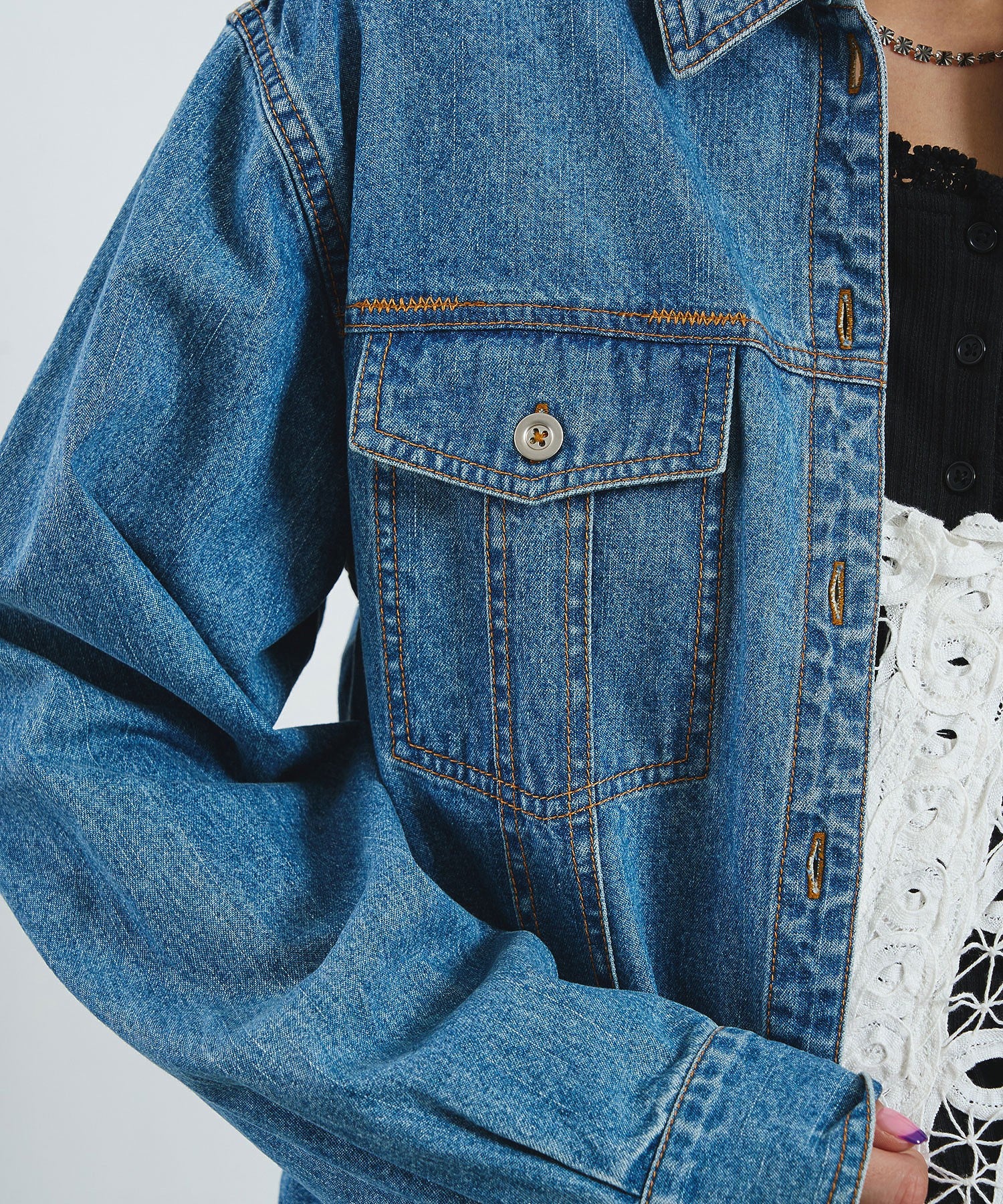 CREOLME/DENIM L/S SHIRT