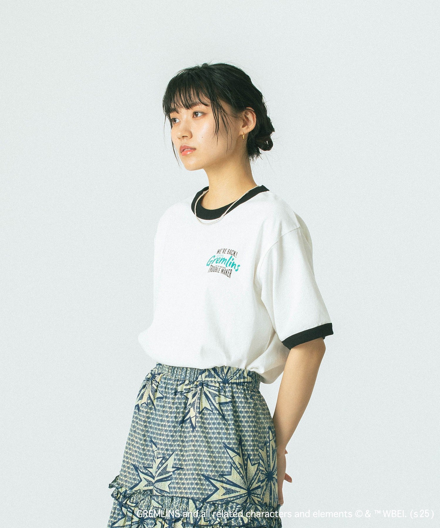 【WEB・一部店舗限定/ROSE BUD LIMITED】GREMLINS RINGER S/S TEE