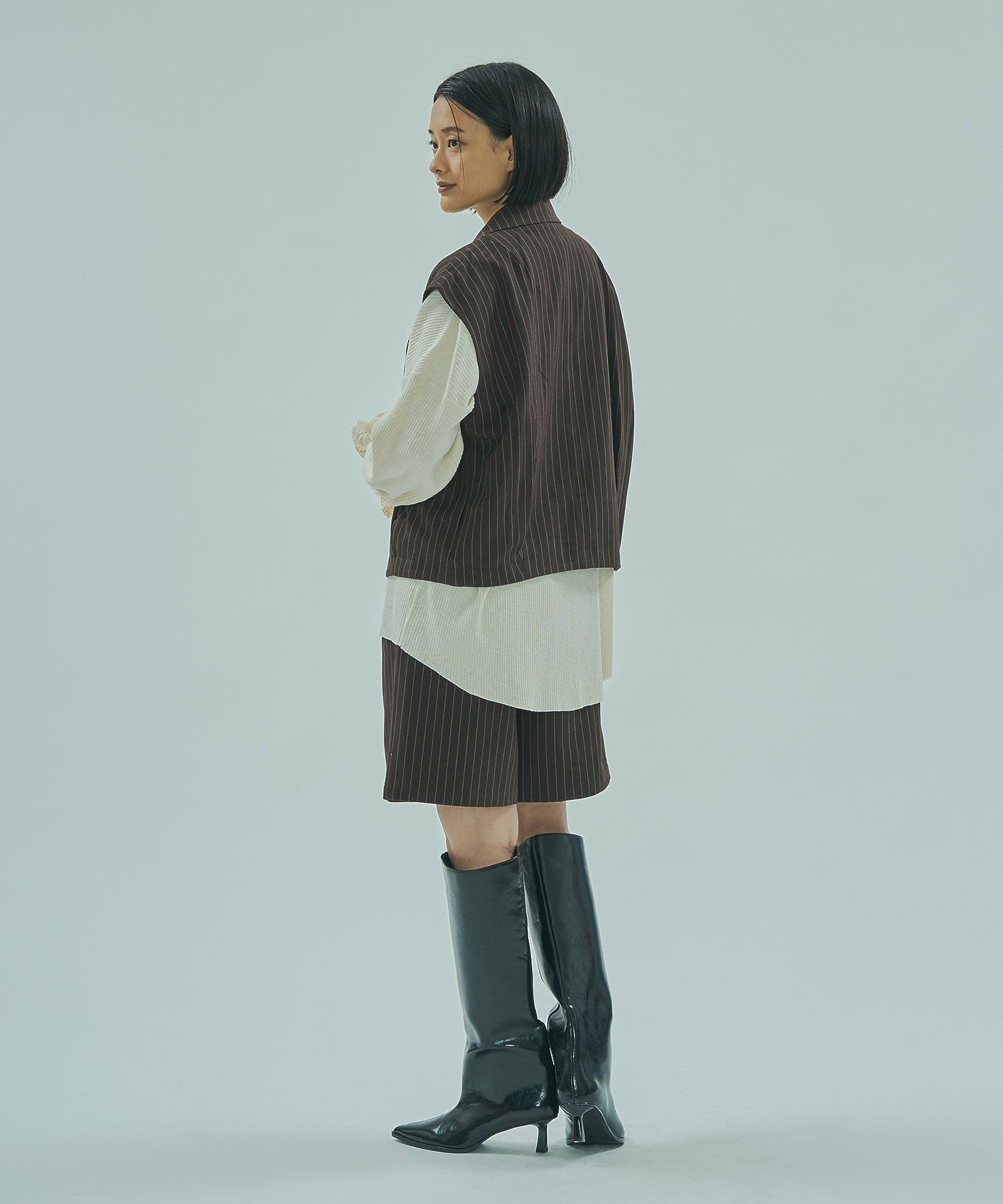 model:163cm 着用サイズ:M