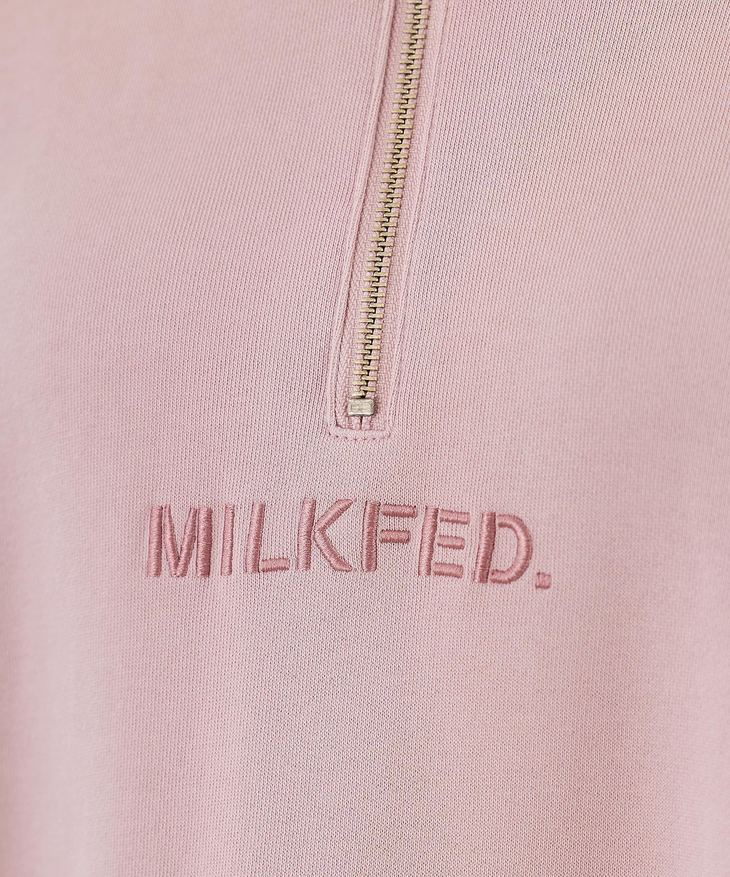 HALF ZIP SWEAT HOODIE MILKFED.