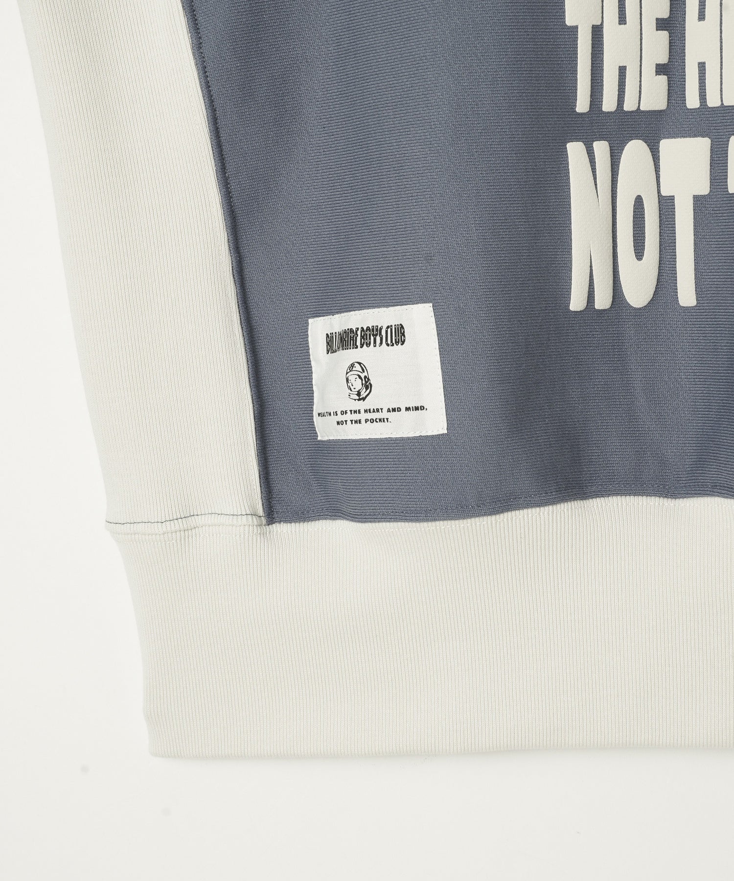 BILLIONAIRE BOYS CLUB/ビリオネア・ボーイズ・クラブ/PUFF PRINT 2TONE COTTON SWEATSHIRT