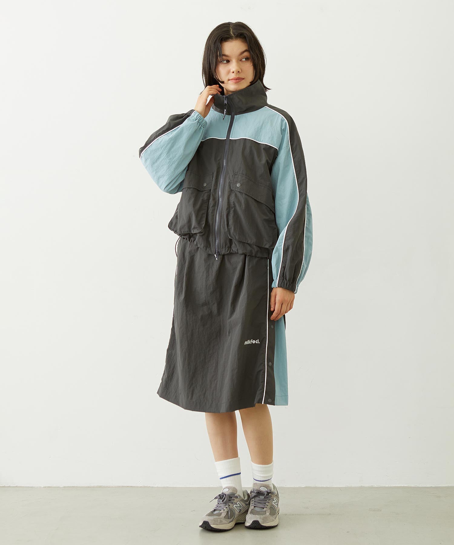 CUTOUT LOGO TRACK SKIRT