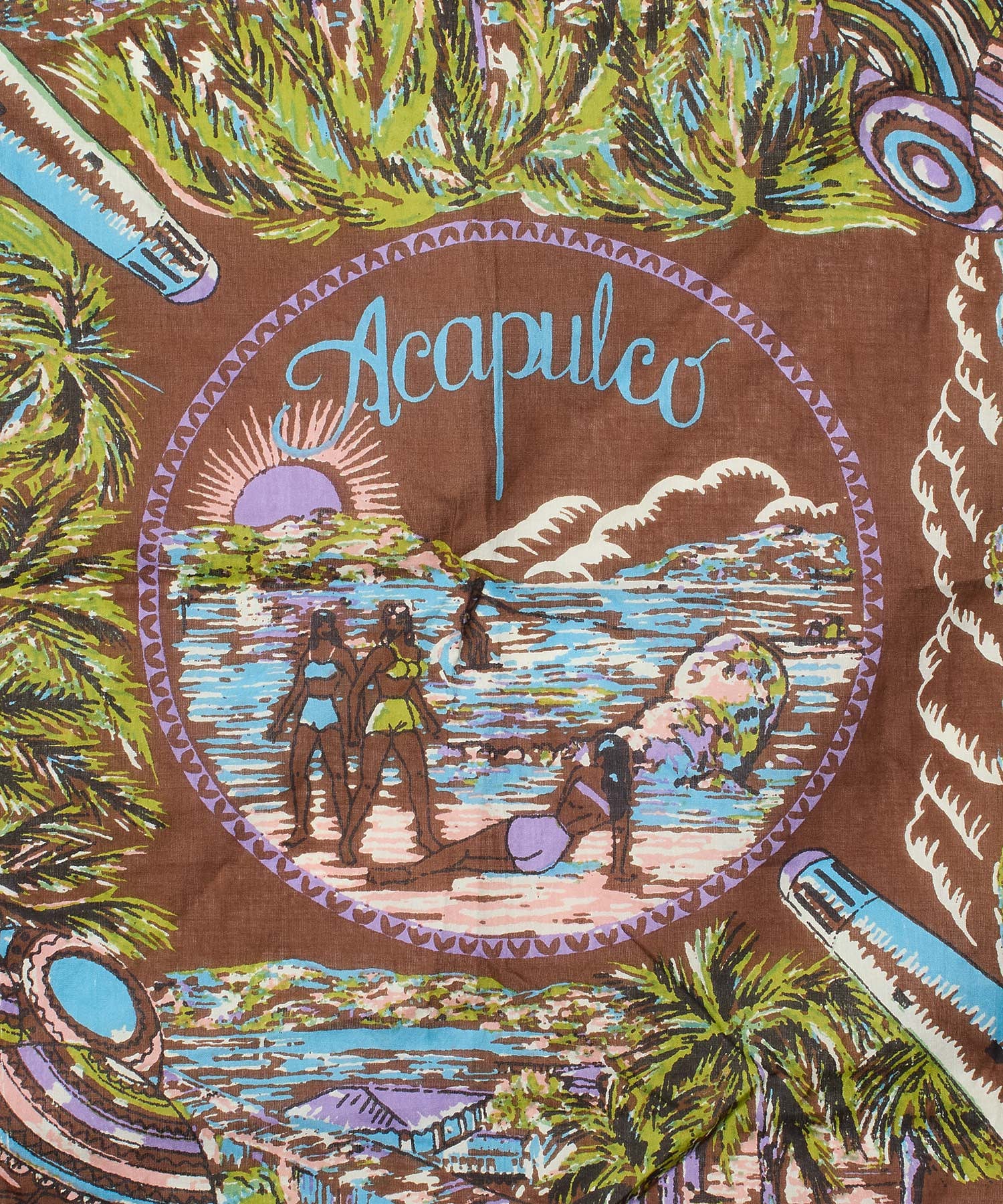 BINDU/ACAPULCO 64㎝ MAP SCARF