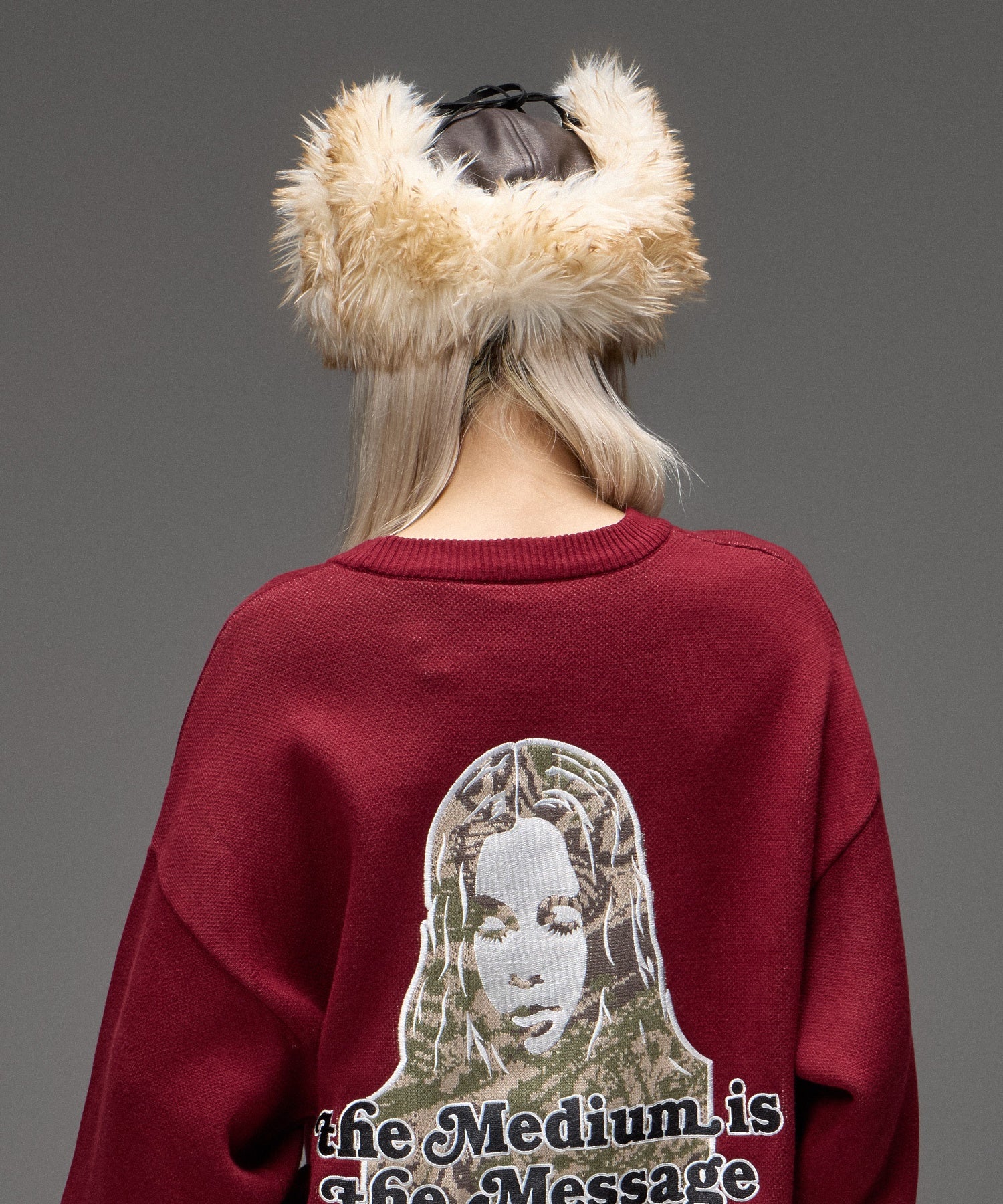 FAUX FUR EAR FLAP 5PANEL CAP