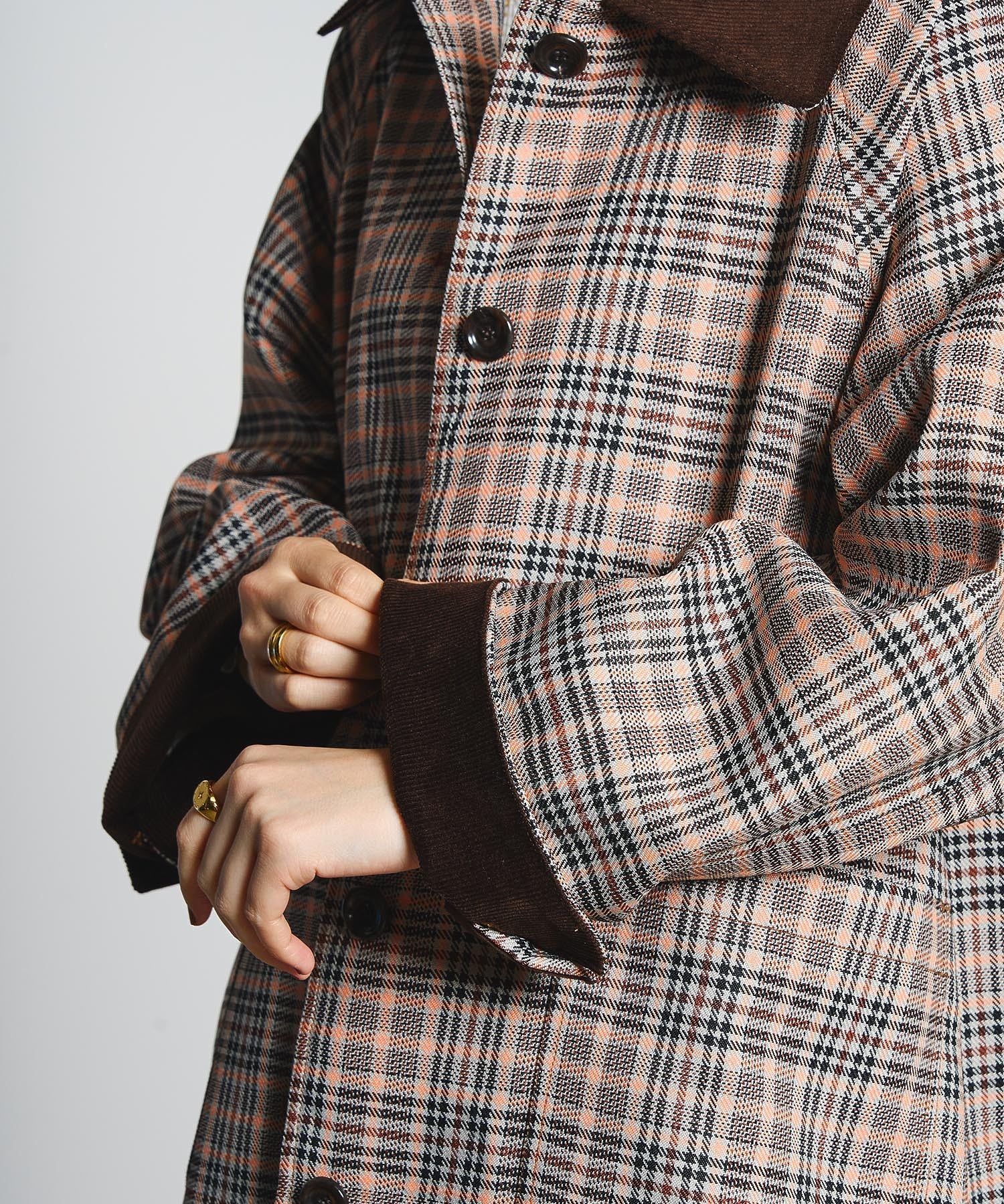 CREOLME/CHECK SINGLE COAT