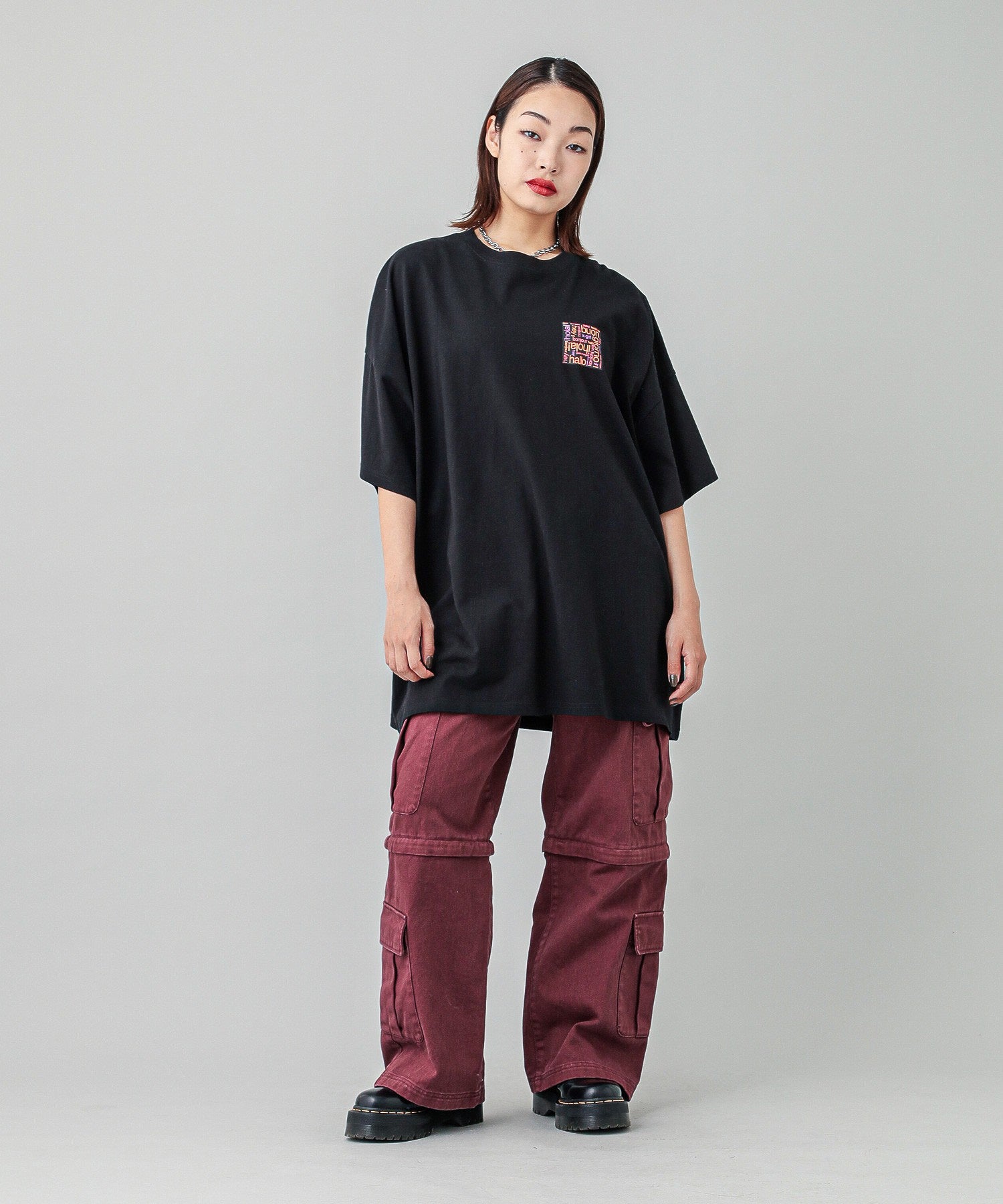 BONJOUR LOGO S/S BIG TEE DRESS