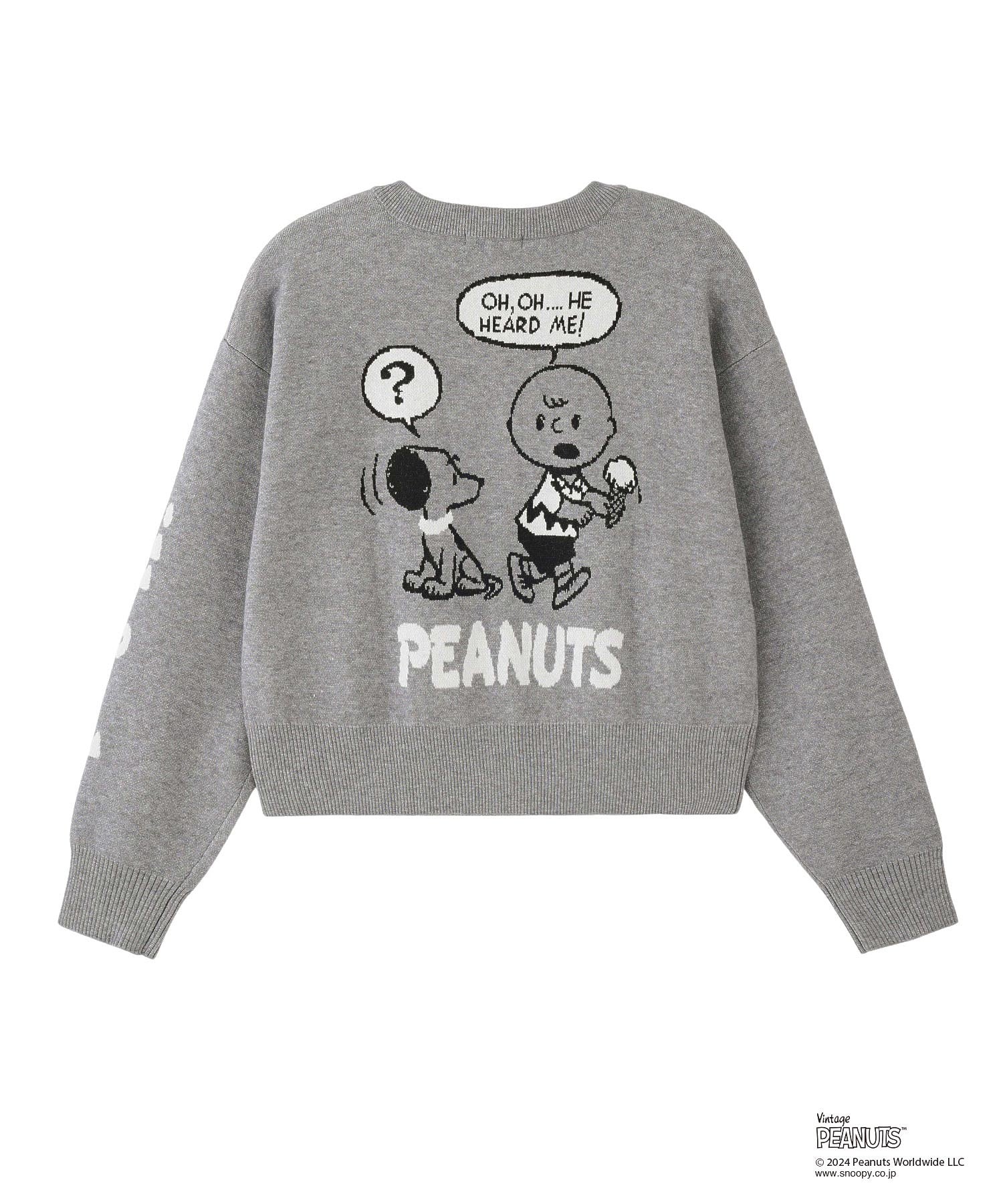 MILKFED.× PEANUTS 75th KNIT CARDIGAN