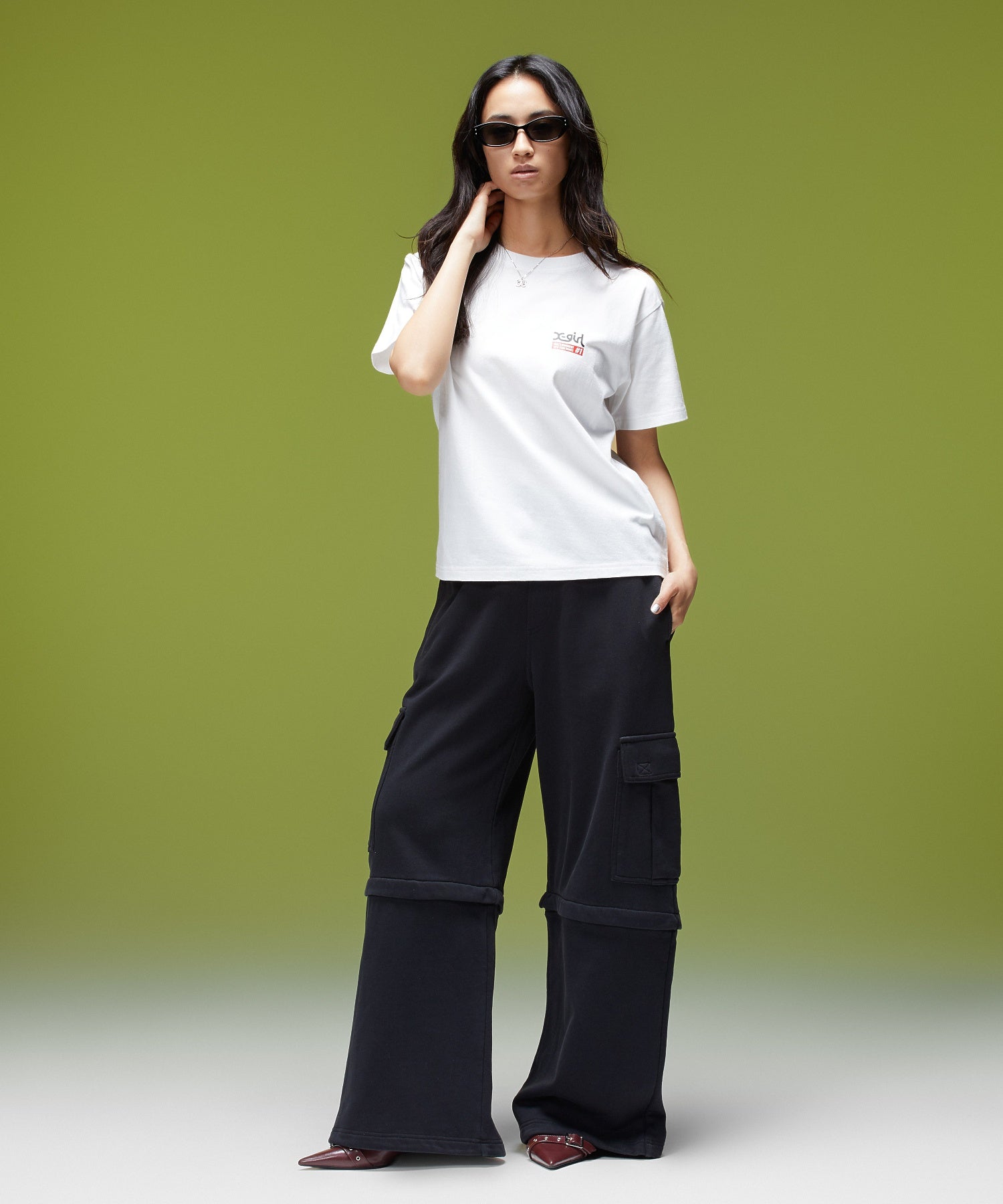 EMBLEM POCKET 2WAY BUGGY SWEATPANTS