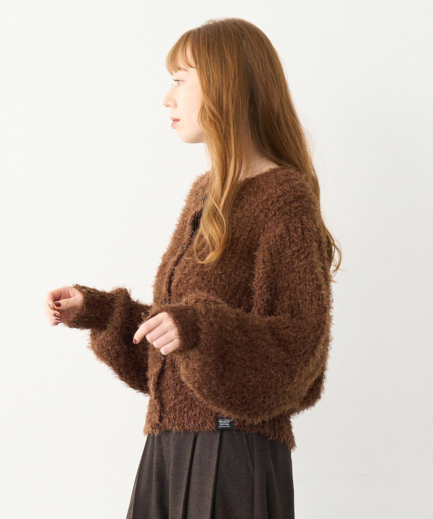 SHAGGY KNIT CARDIGAN