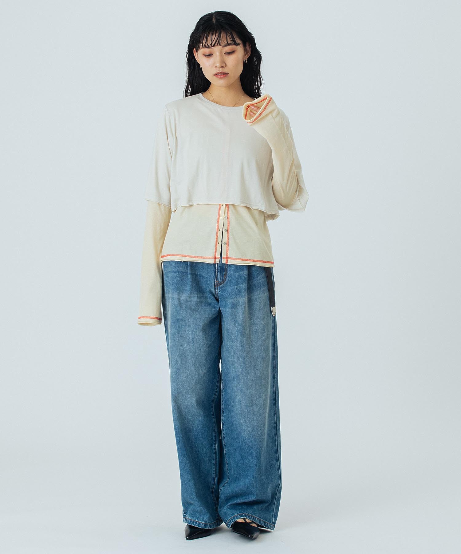 model:167cm 着用サイズ:ONE SIZE