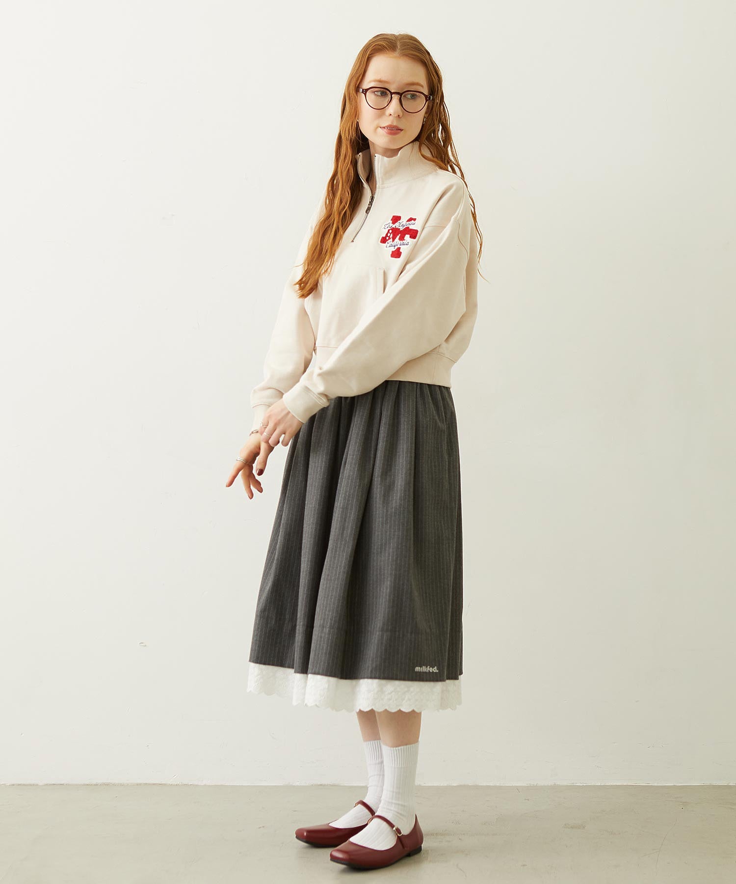 SAGARA PATCH HALF ZIP TOP