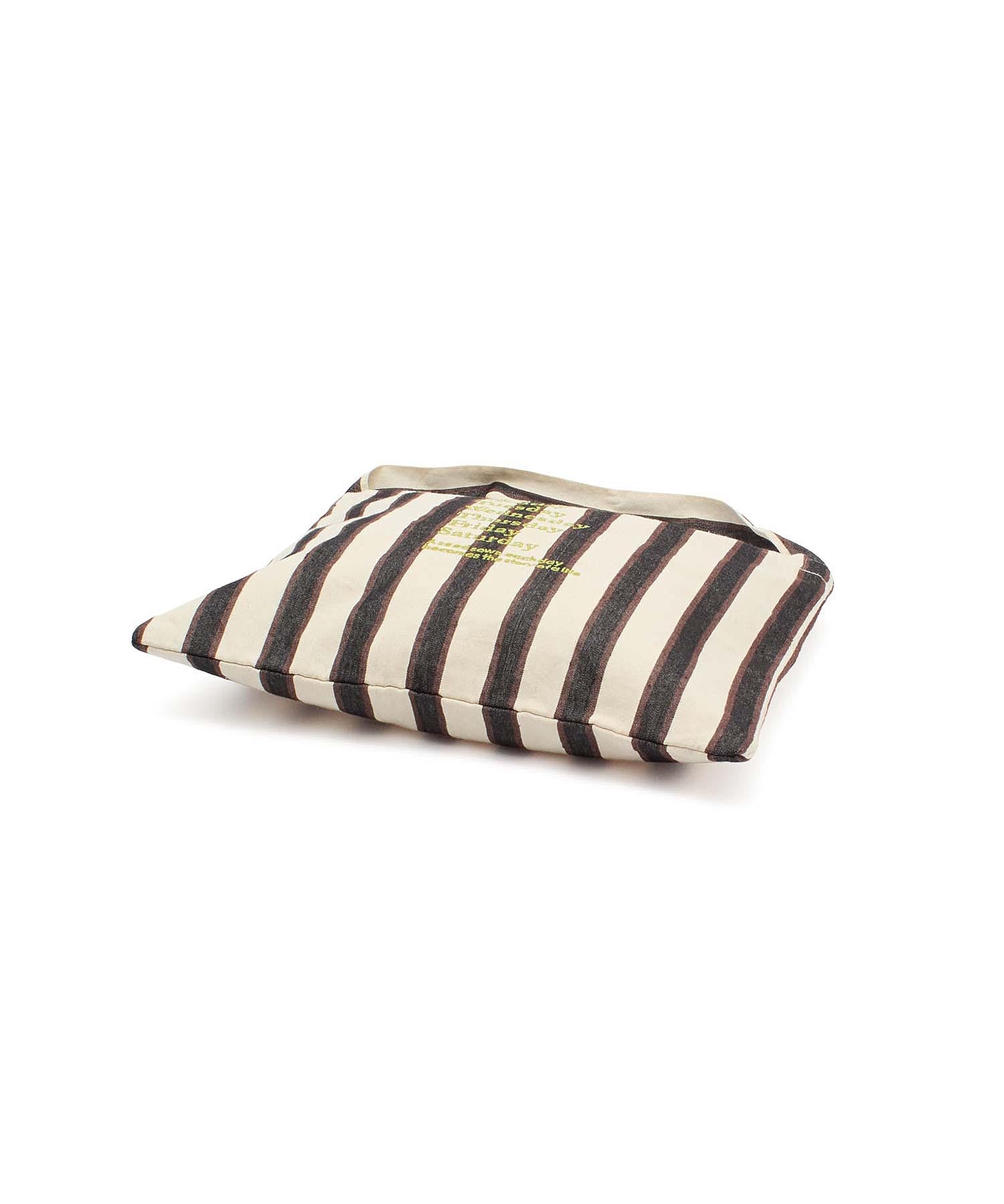 beej/STRIPE FABRIC OSBAG
