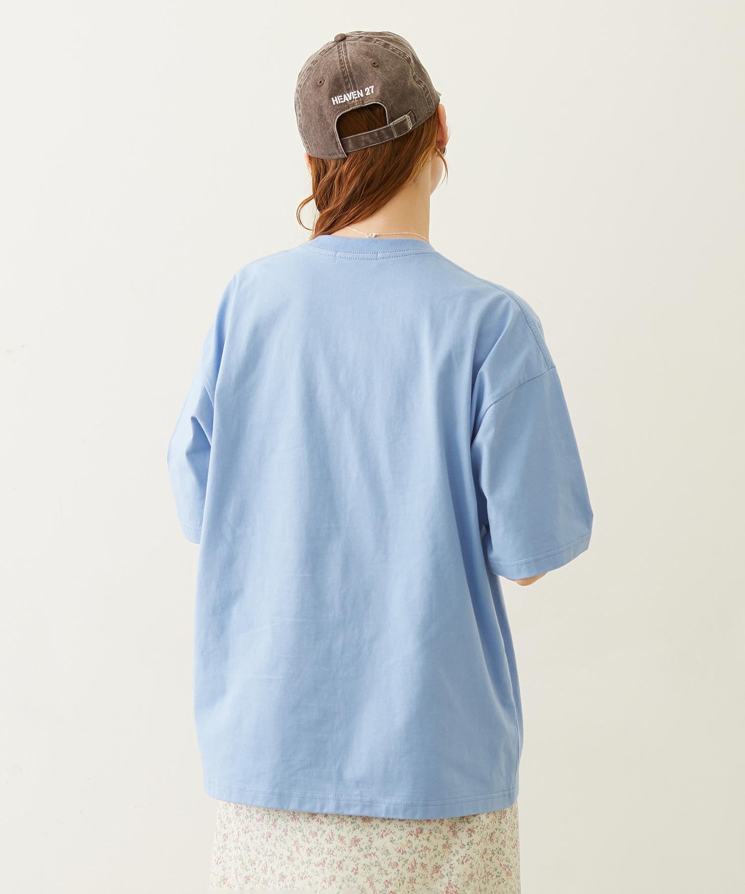 FLOWER SAGARA EMBROIDERY WIDE S/S TEE