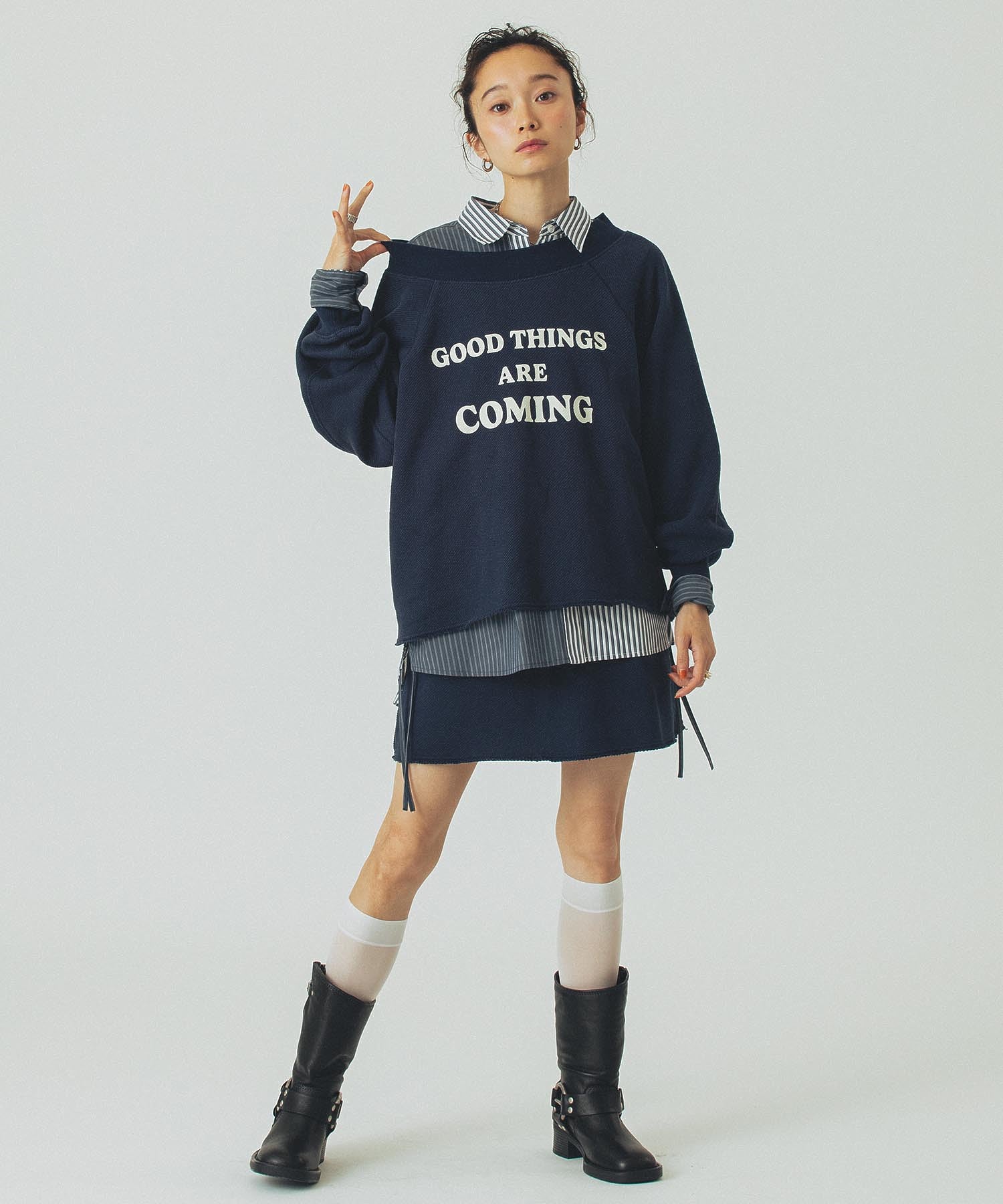 model:161cm 着用サイズ:ONE SIZE