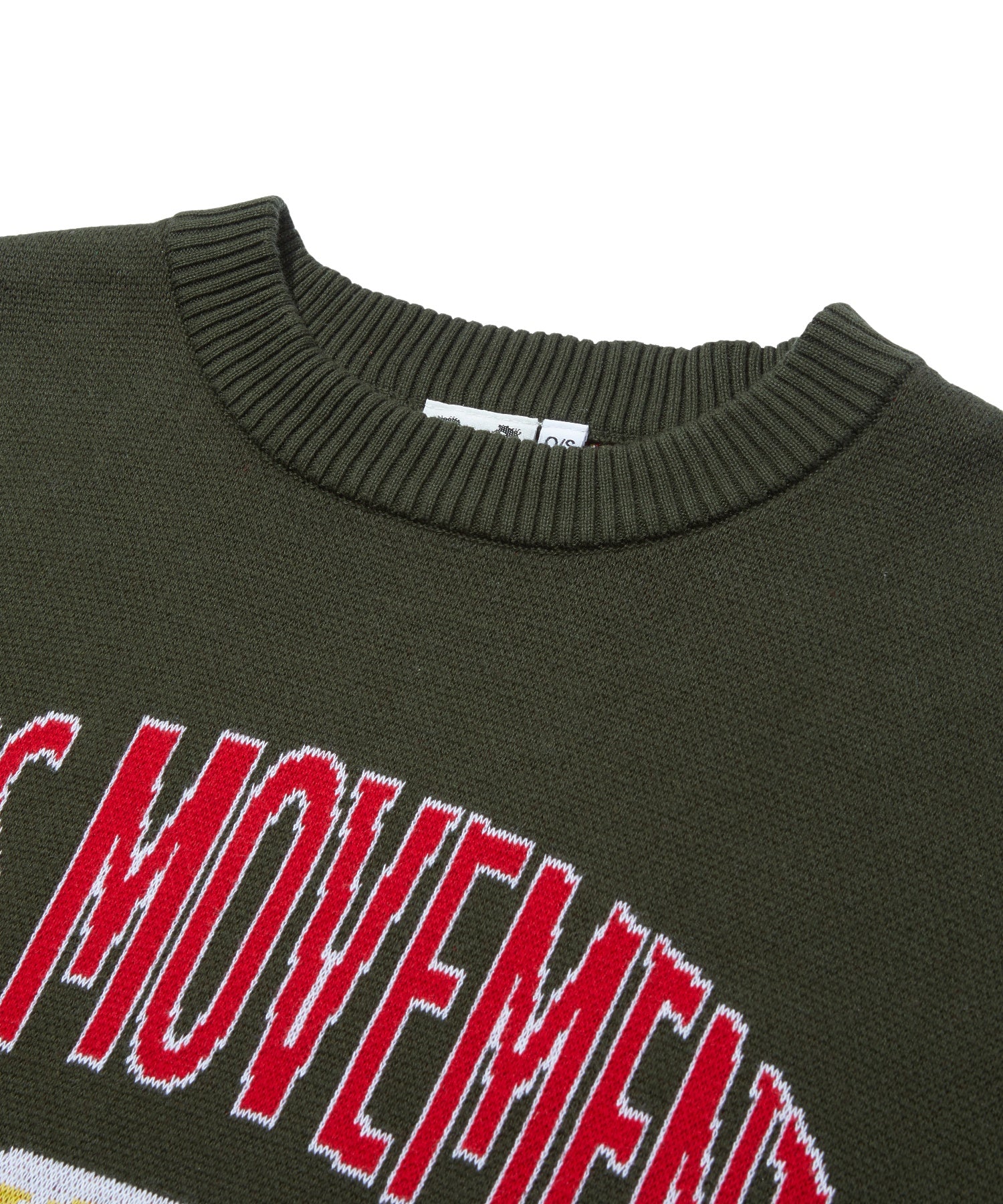 WORLD LOGO JACQUARD KNIT TOP