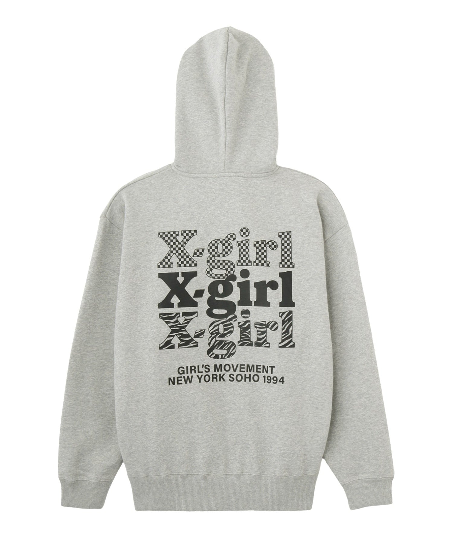 THREE LAYER LOGO ZIP UP SWEAT HOODIE