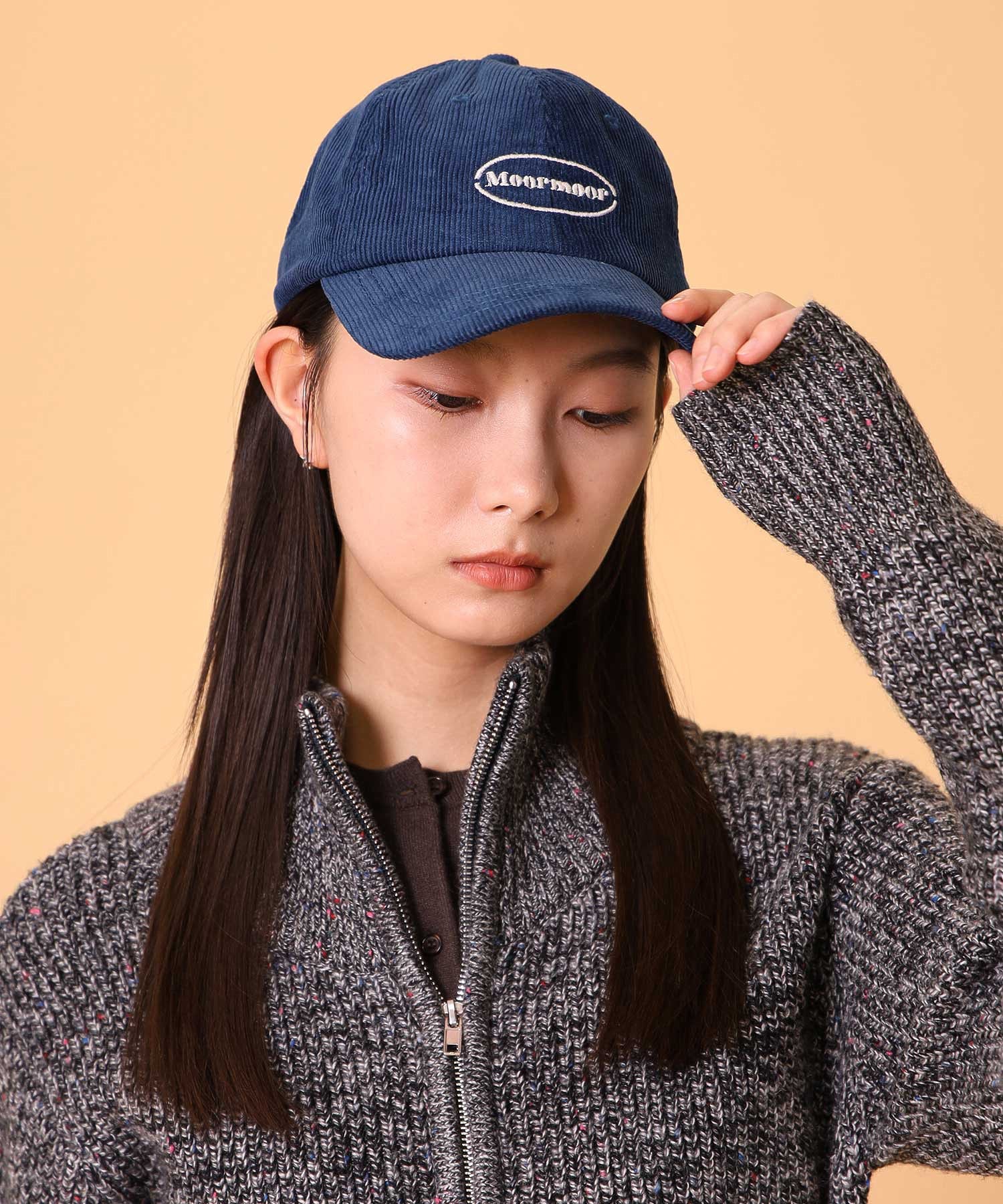 コーデュロイロゴキャップ