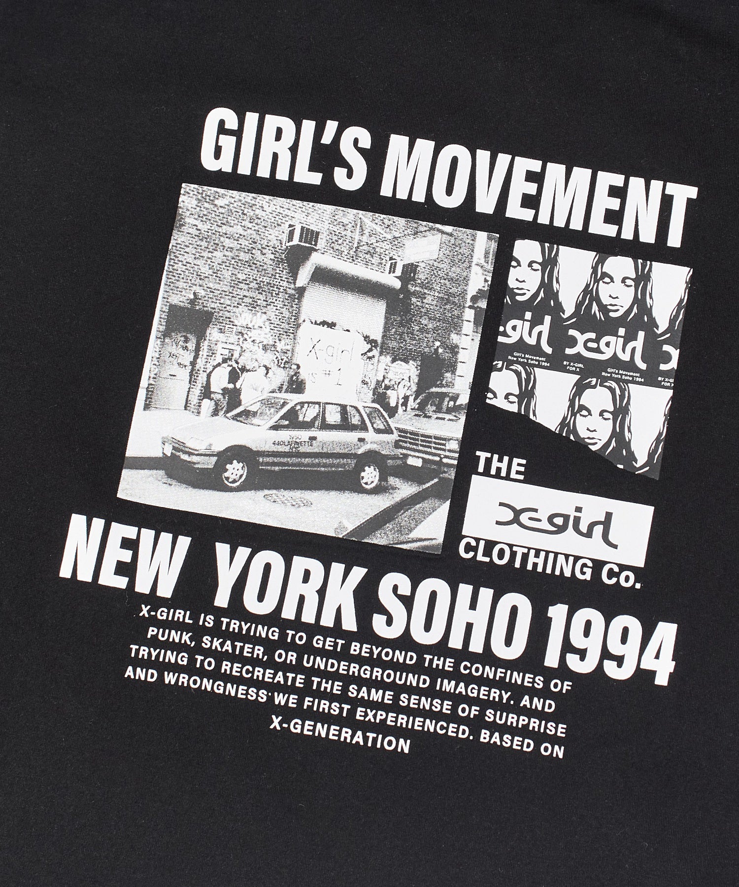 X-girl HISTORY S/S TEE