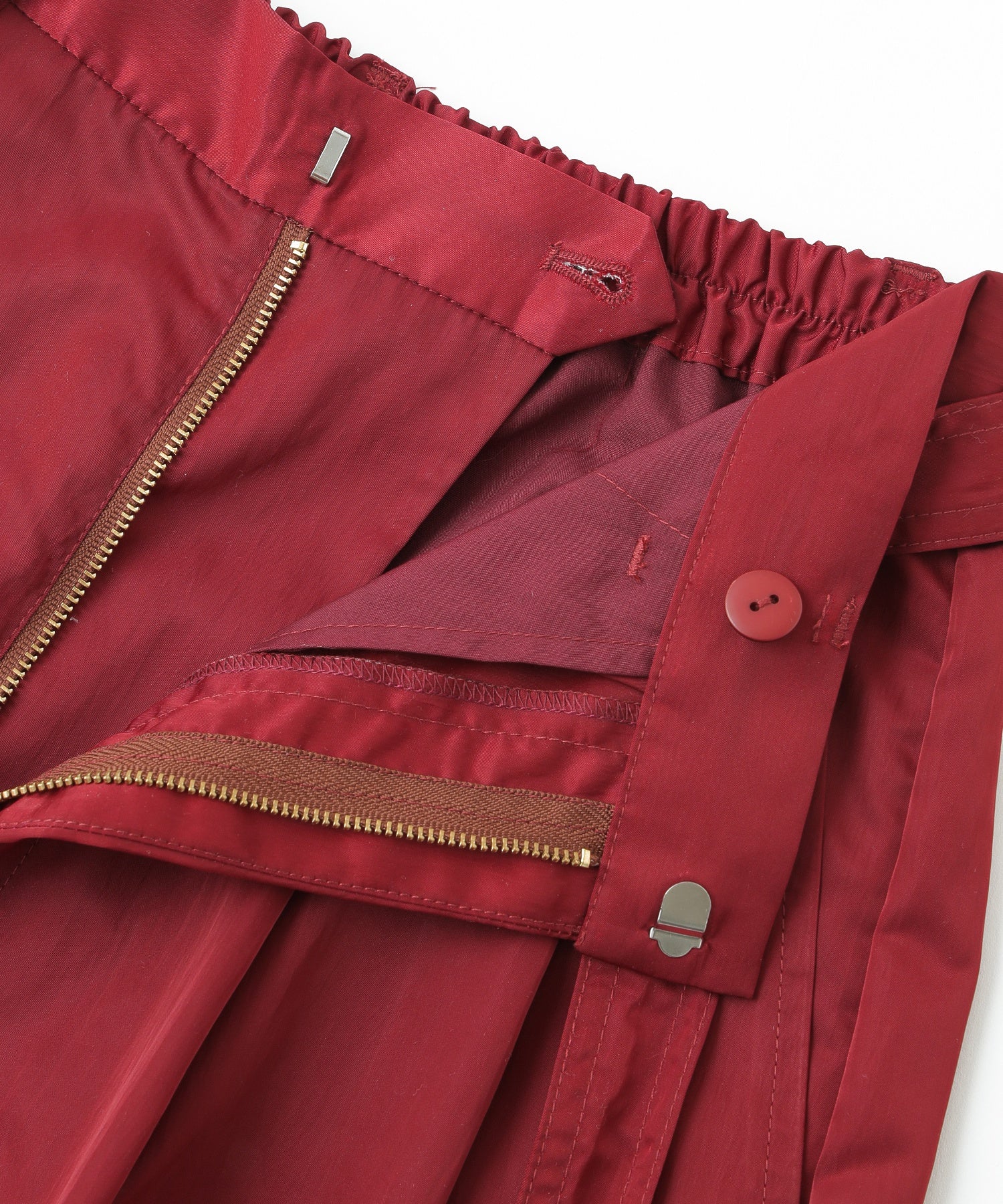 NYLON TUCK PANTS