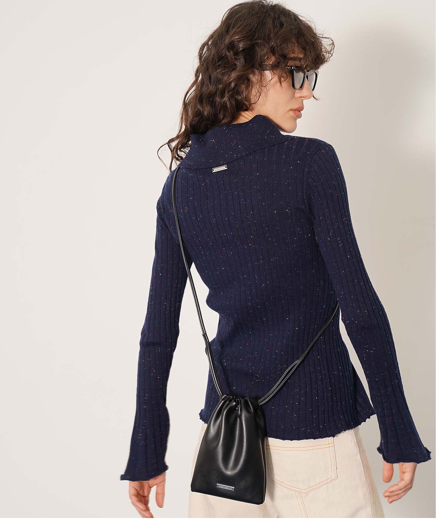 フェイクレザーミニショルダーバッグ