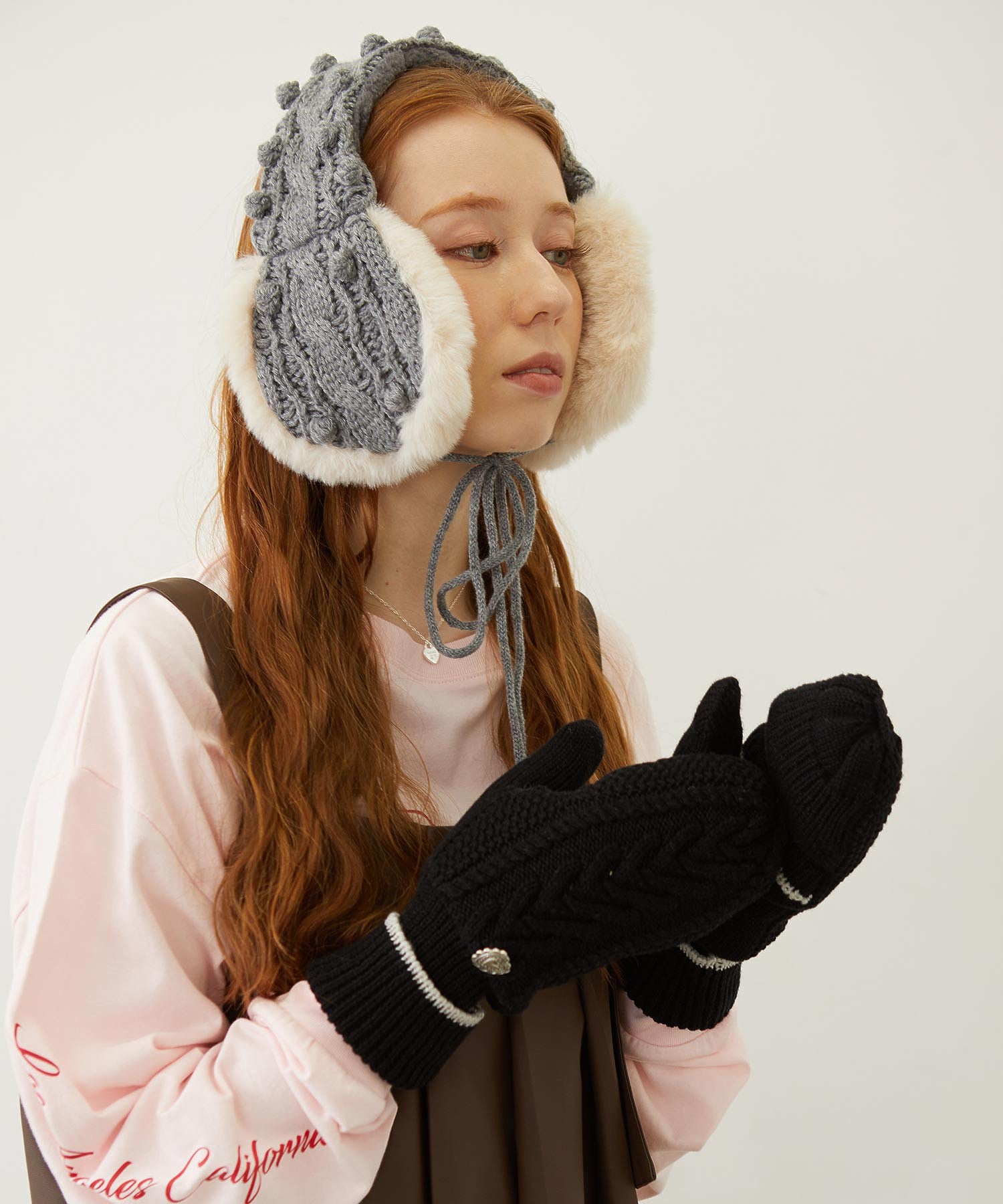 CABLE KNIT EARMUFFS