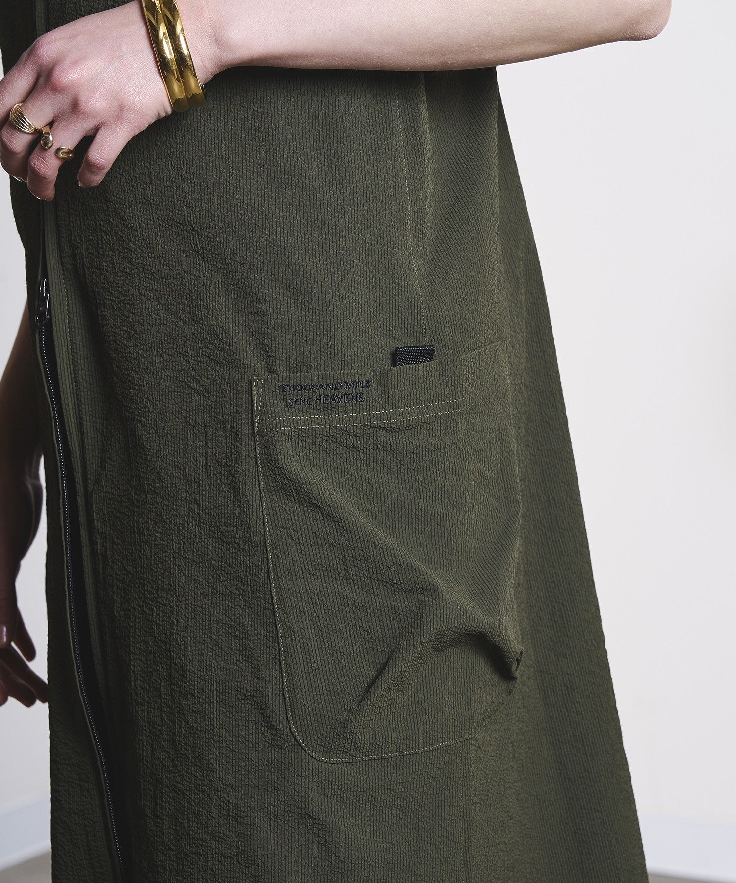 GENE HEAVENS x THOUSAND MILE/NARROW BACK STRAP DRESS