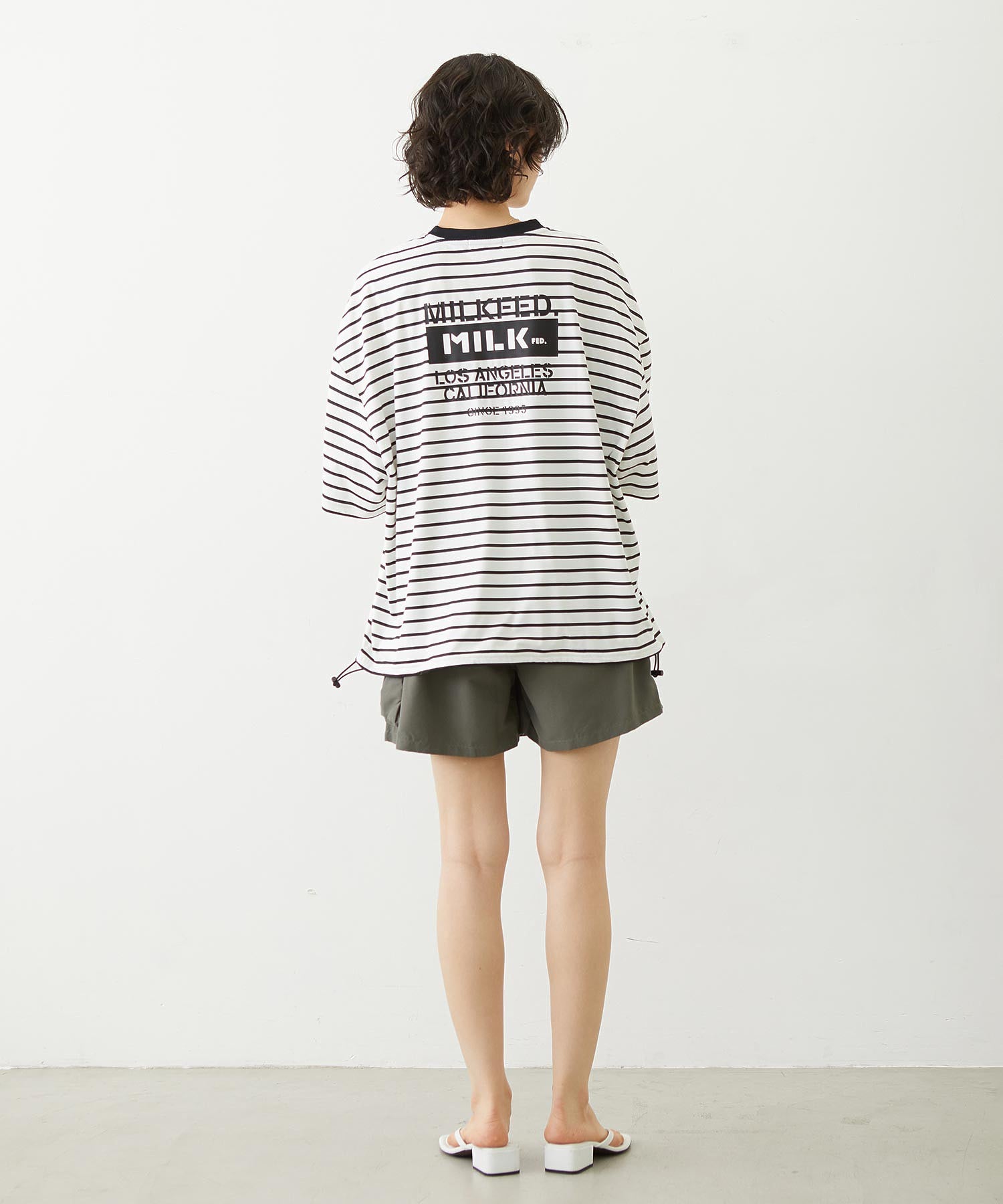 MILKFED. DRAWSTRING BIG S/S TEE