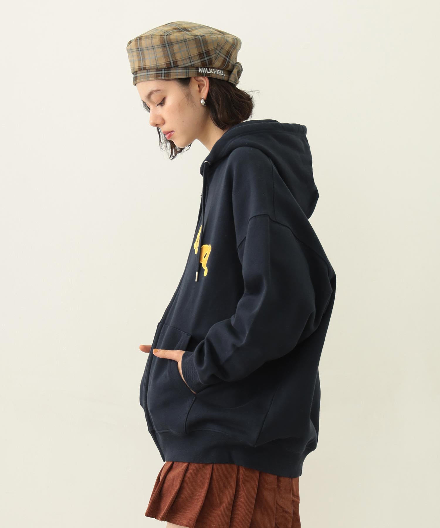 ARCH COOPER LOGO ZIP UP HOODIE