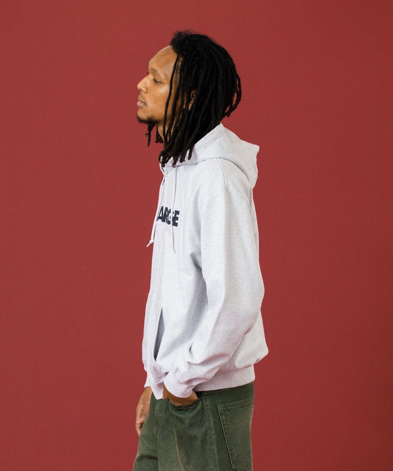 STANDARD LOGO ZIP UP HOODED SWEATSHIRT
