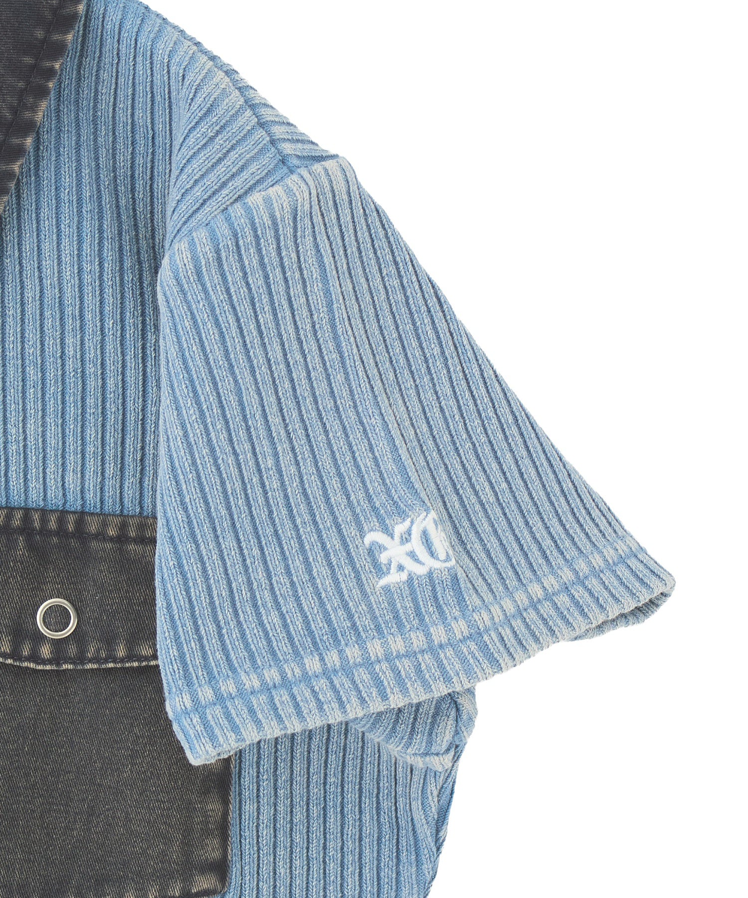 FADED WOVEN MIX TOP