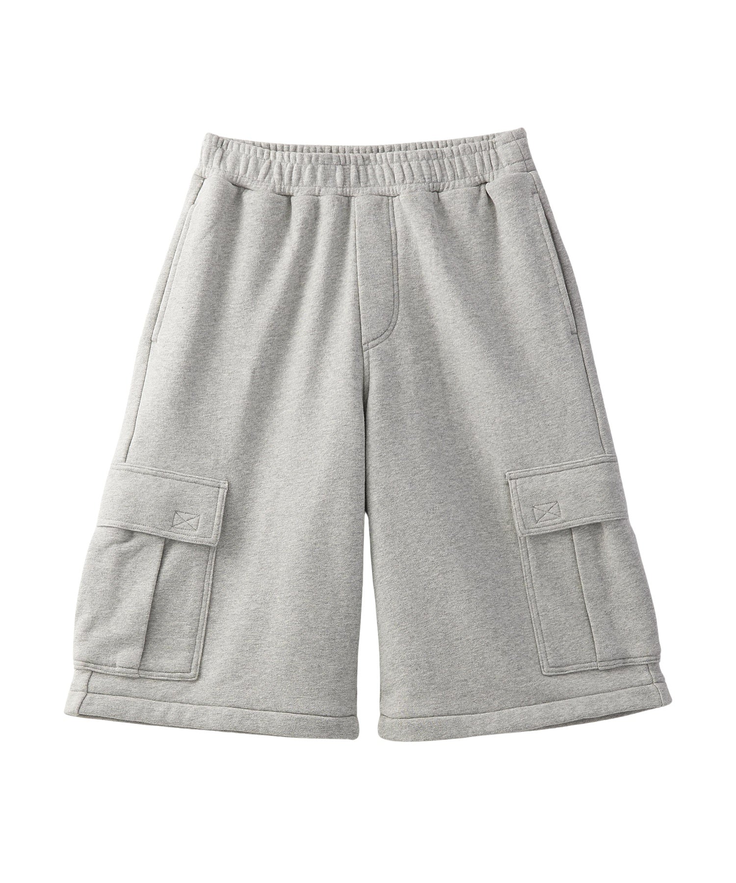 2WAY WIDE LEG CARGO SWEAT PANTS