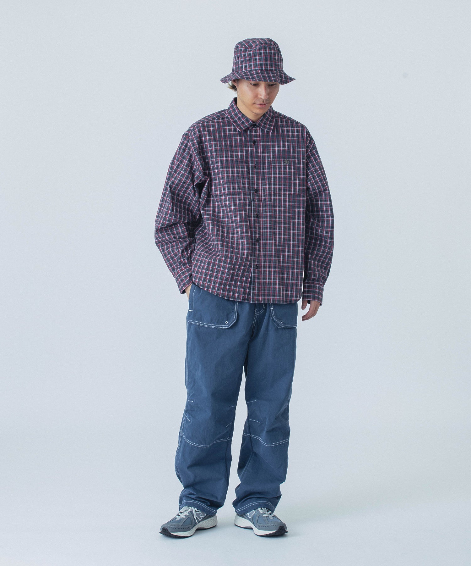 PLAID BUCKET HAT