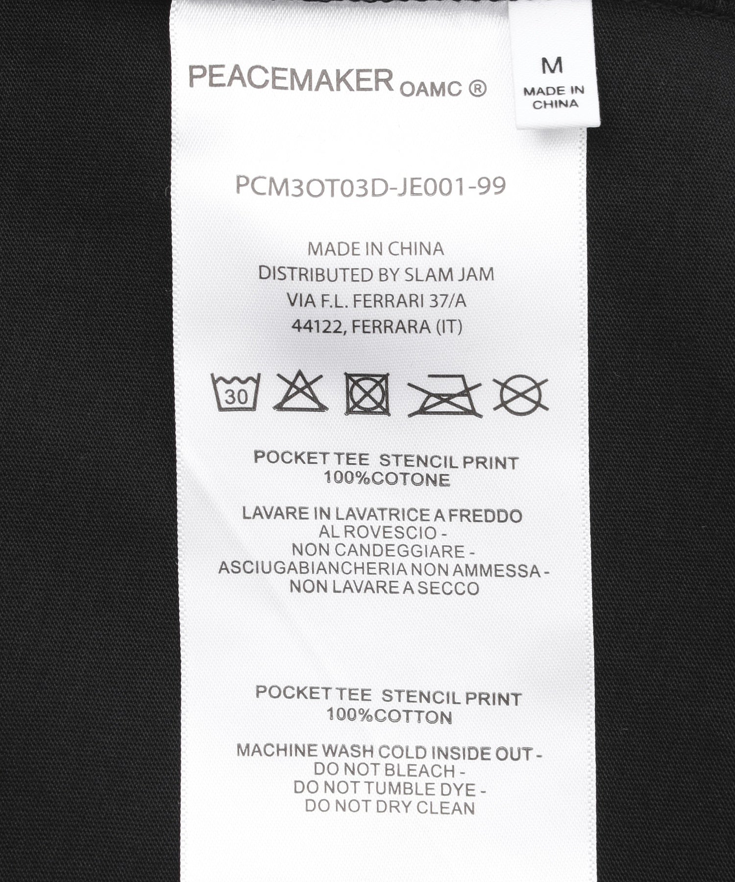 PEACEMAKER/ピースメーカー/Pocket Tee Stencil PrintPCM3OT03D