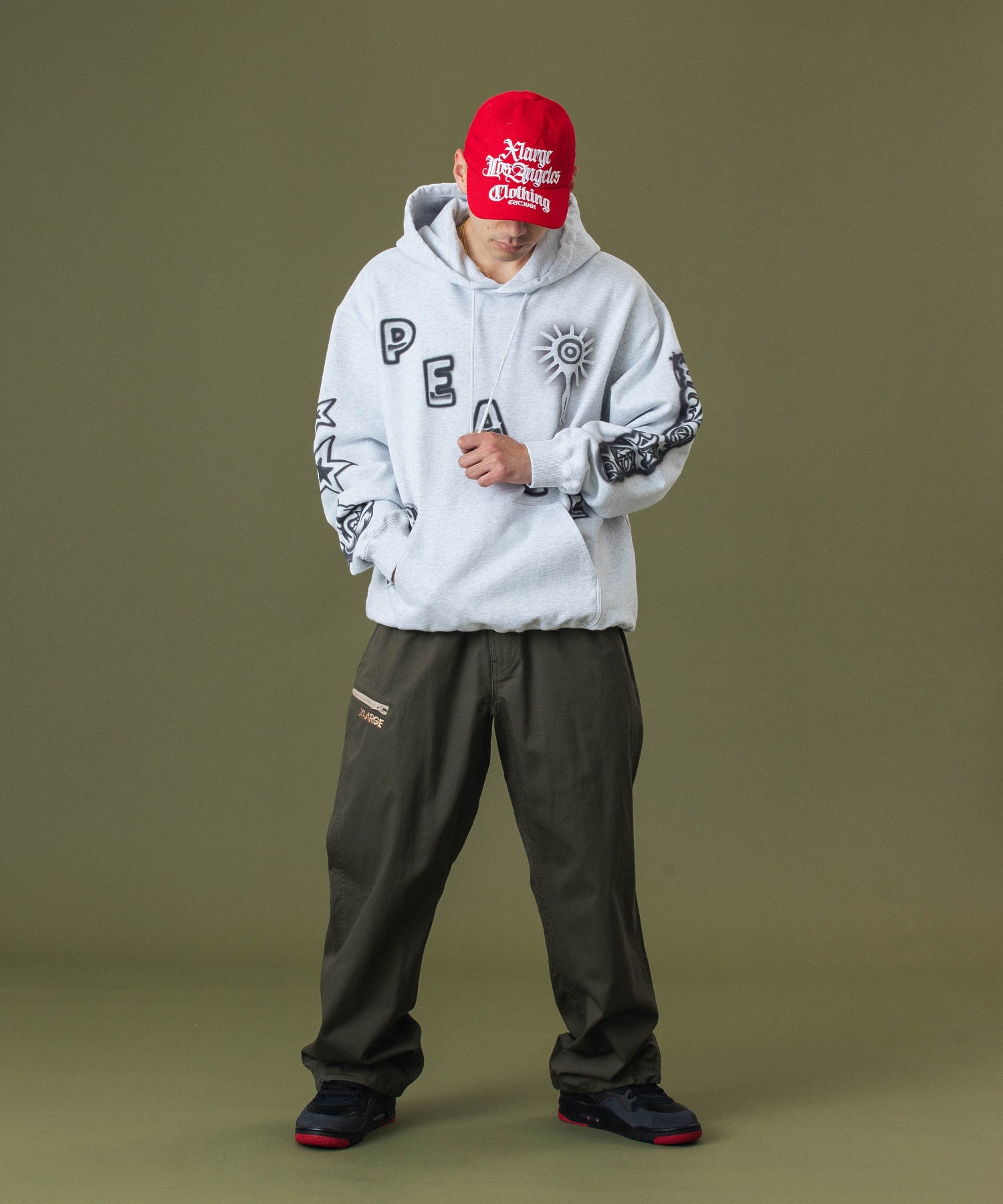 AIRBRUSH PULLOVER HOODED SWEATSHIRT