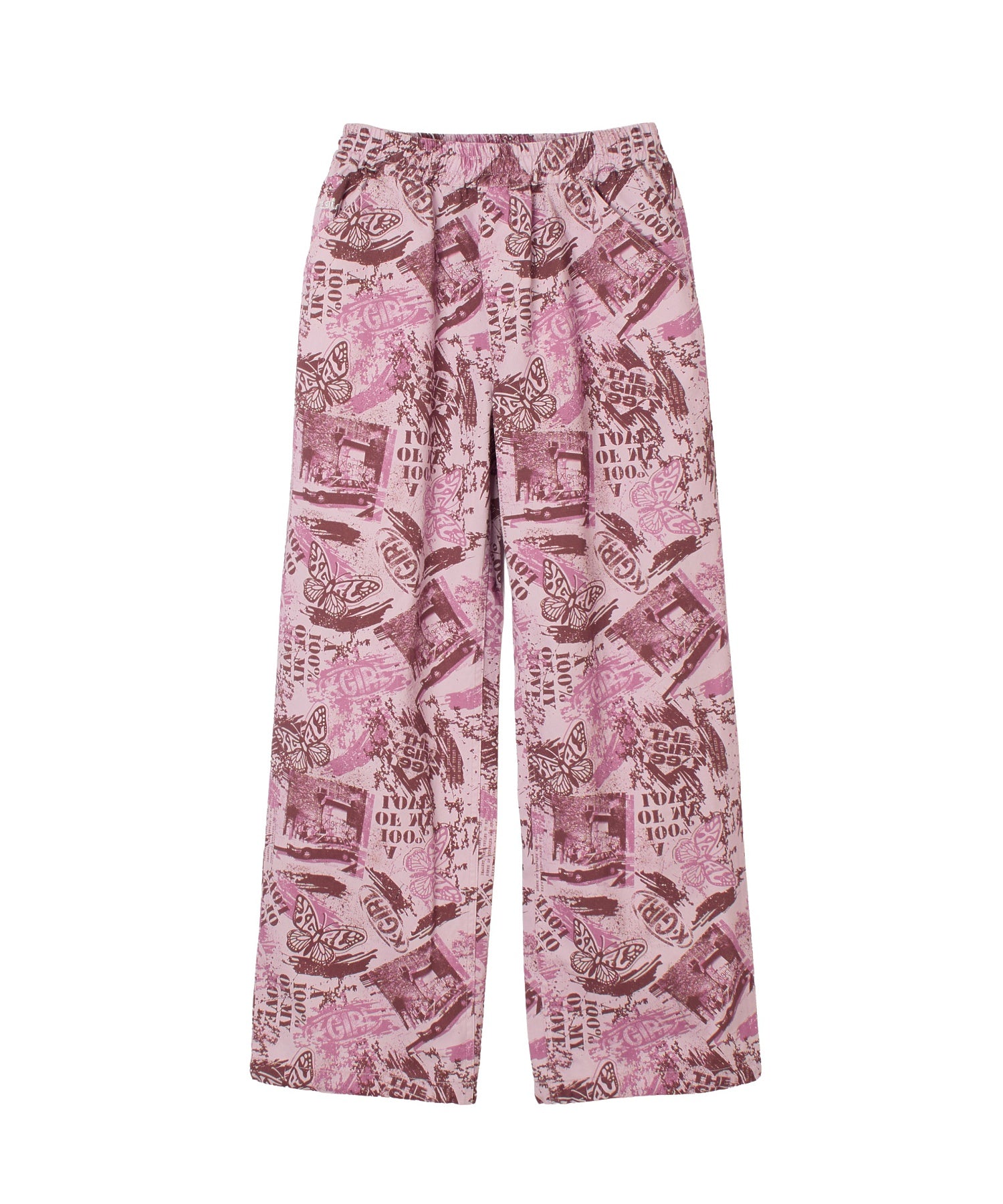 FACE LABEL POCKET EASY PANTS