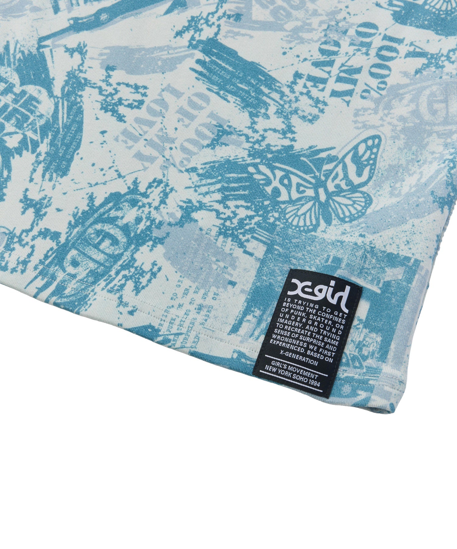 BRUSHED COLLAGE GRAPHIC S/S BABY TEE