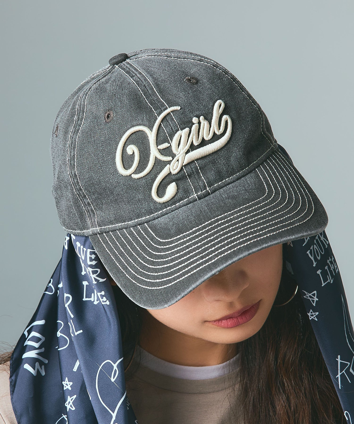 BICOLOR STITCH FADED 6PANEL CAP
