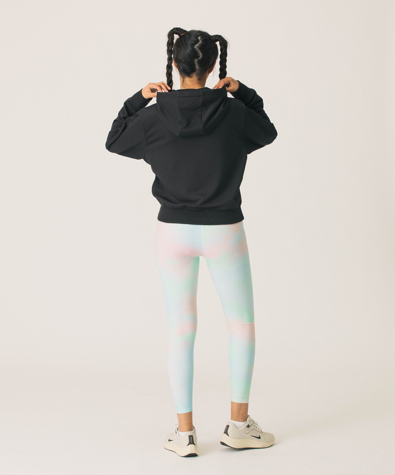 MARBLE LOGO SHORT HOODIE SWEATSHIRT