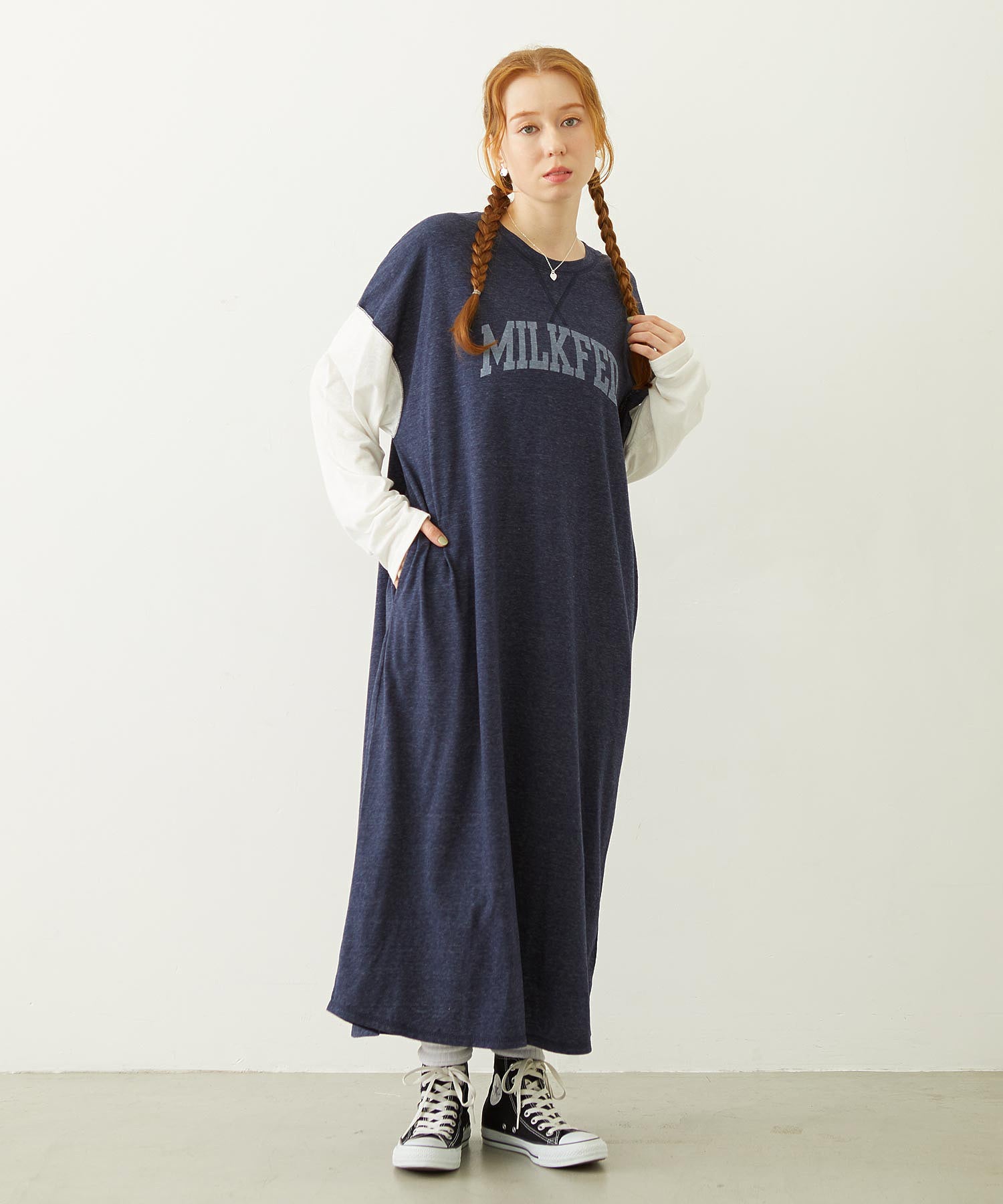 COLLEGE LOGO LONG DRESS