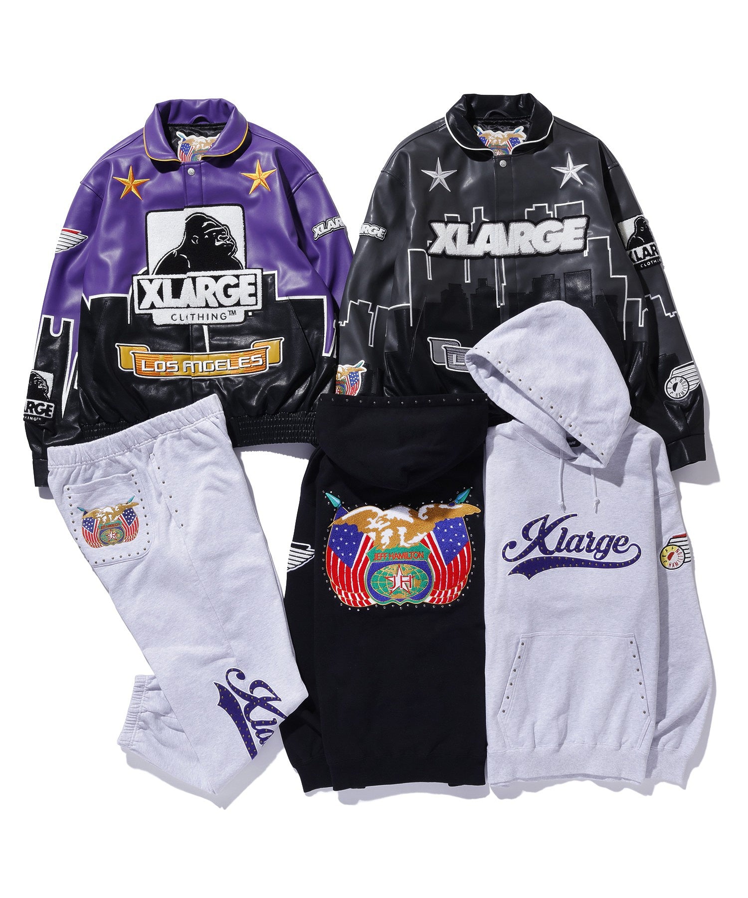 XLARGE×JEFF HAMILTON SWEAT PANTS