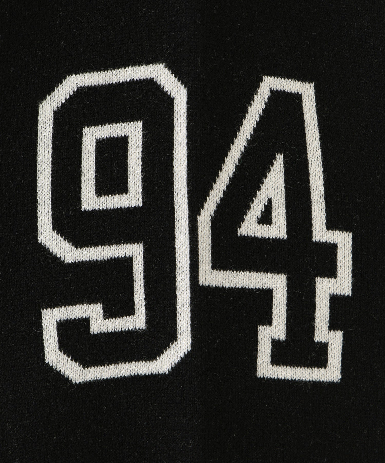 NUMBERING JACQUARD KNIT TOP