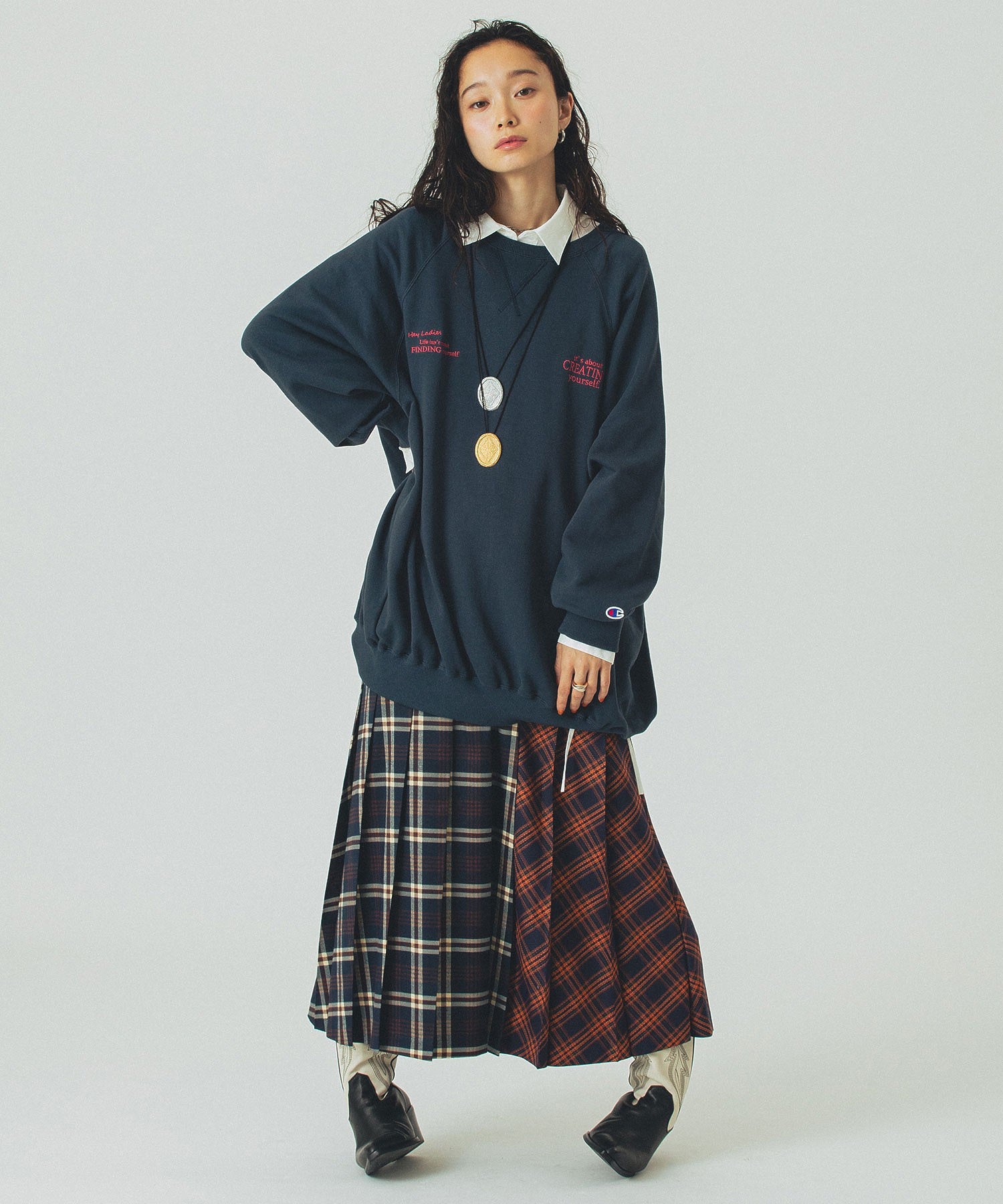 model:161cm 着用サイズ:ONE SIZE