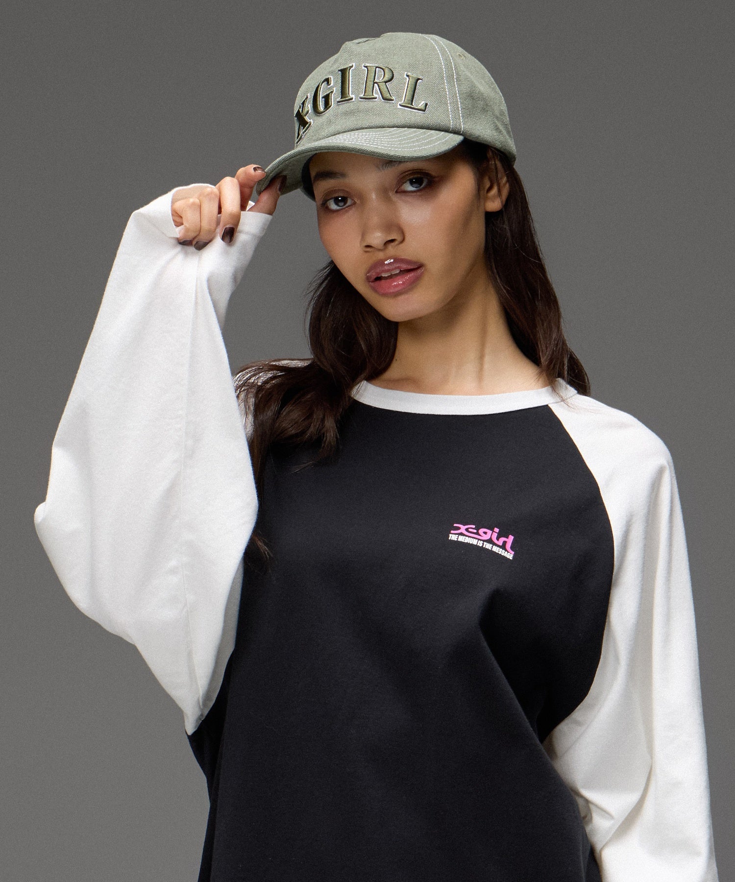CONTRAST STITCH 5PANEL CAP