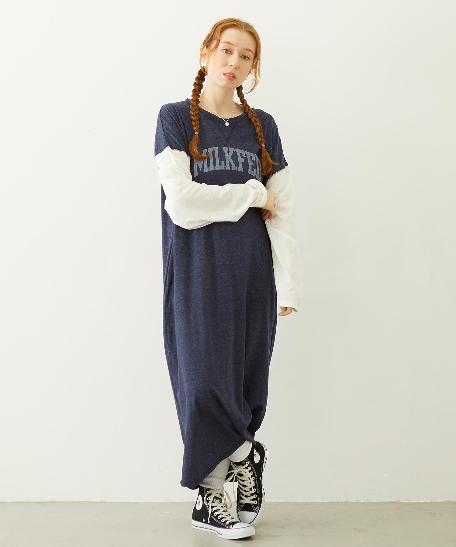 COLLEGE LOGO LONG DRESS