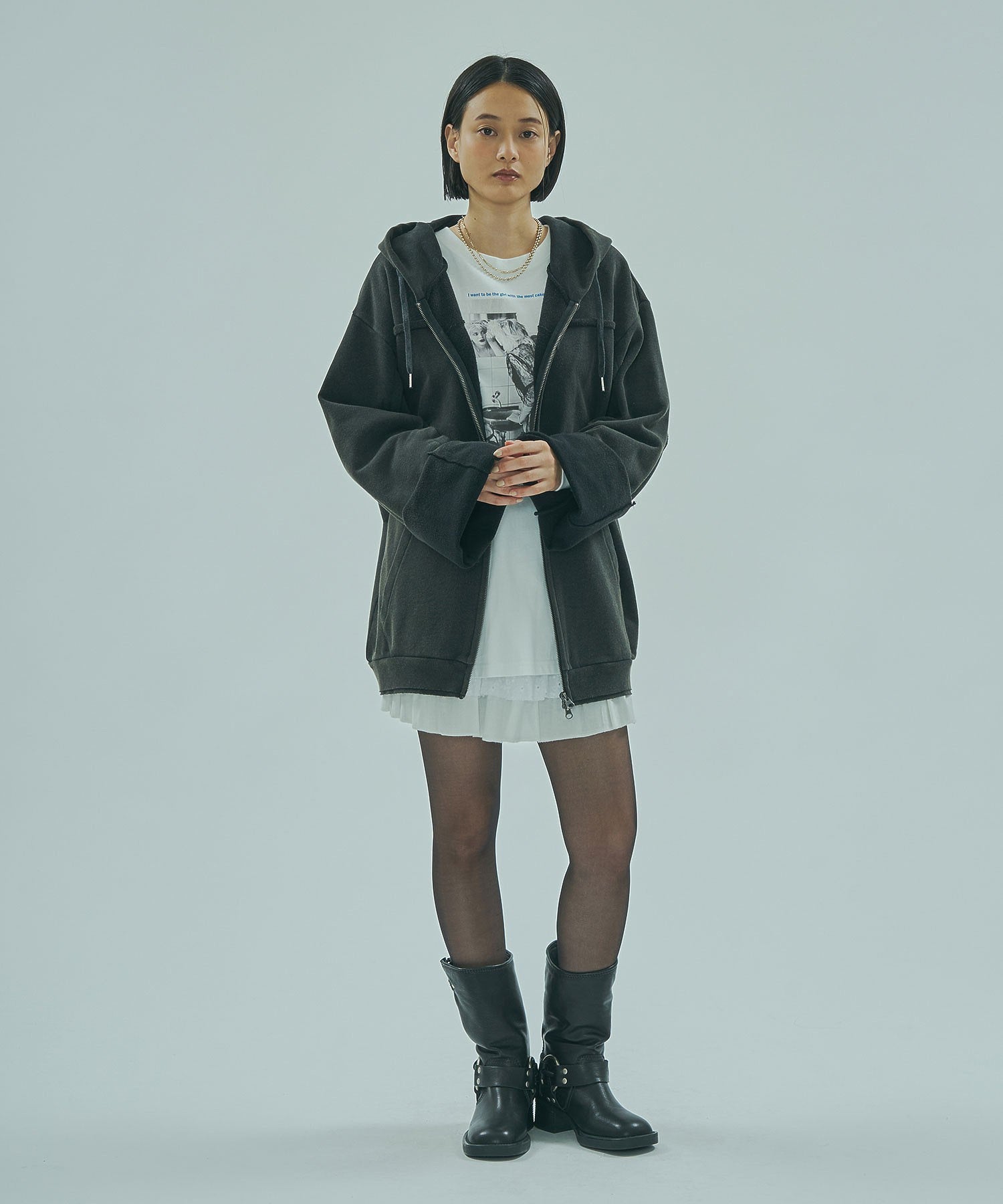 CREOLME/FULL ZIP HOODIE