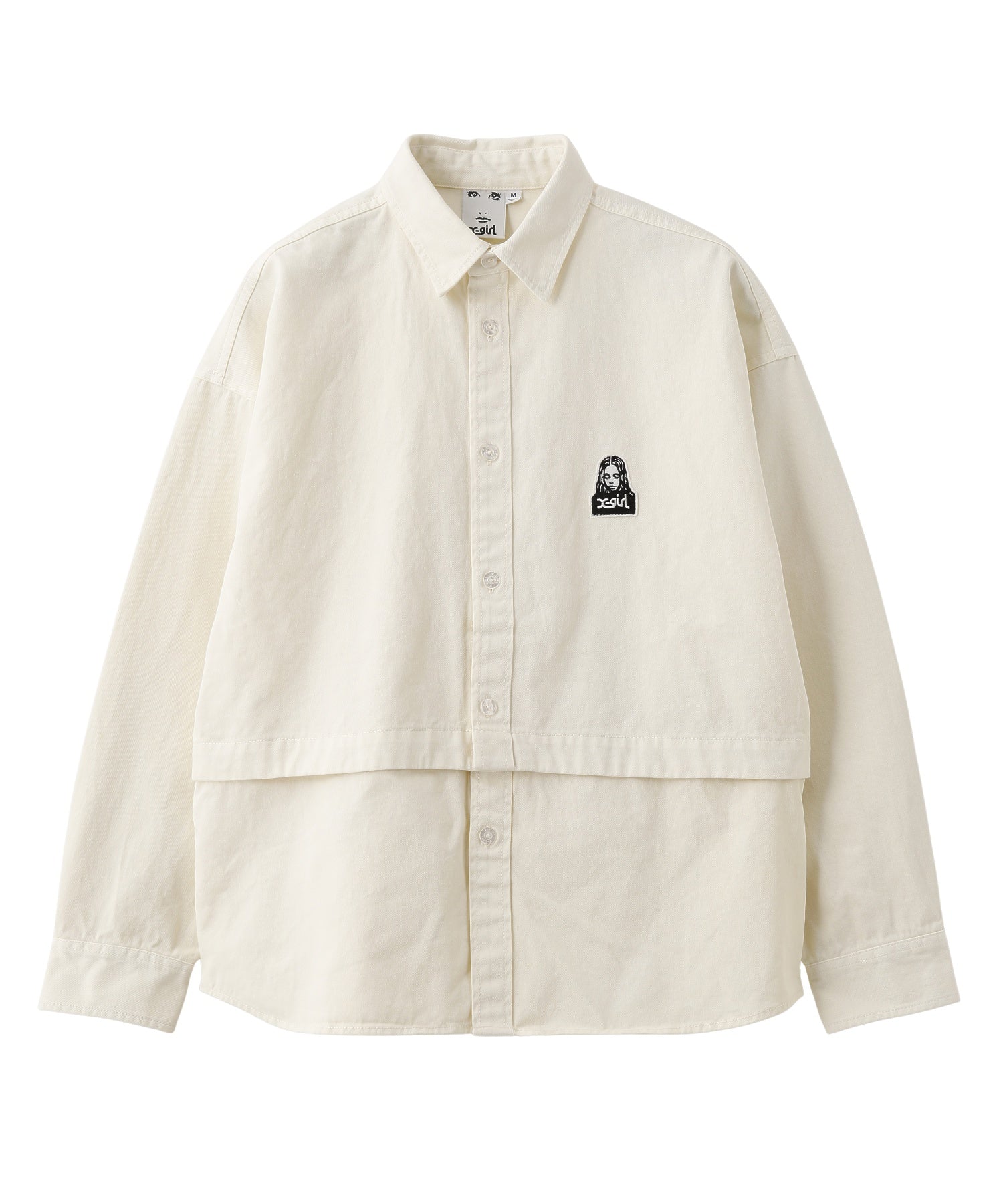 FACE PATCH 2WAY LENGTH L/S SHIRT