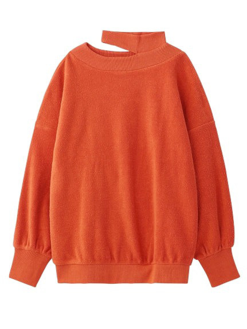DISTRESSED COLLAR TOP X-girl
