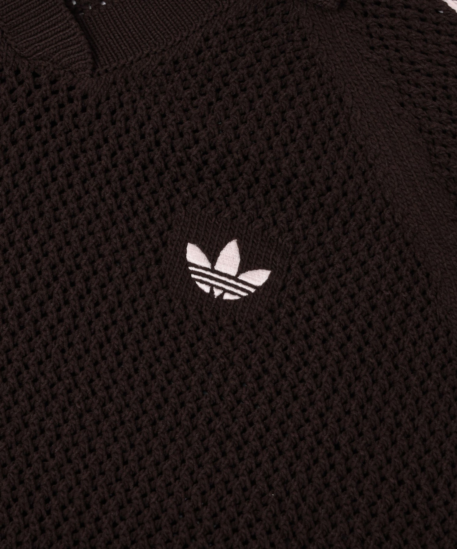 adidas/アディダス/W KNITTED CROCHET POLO CX746