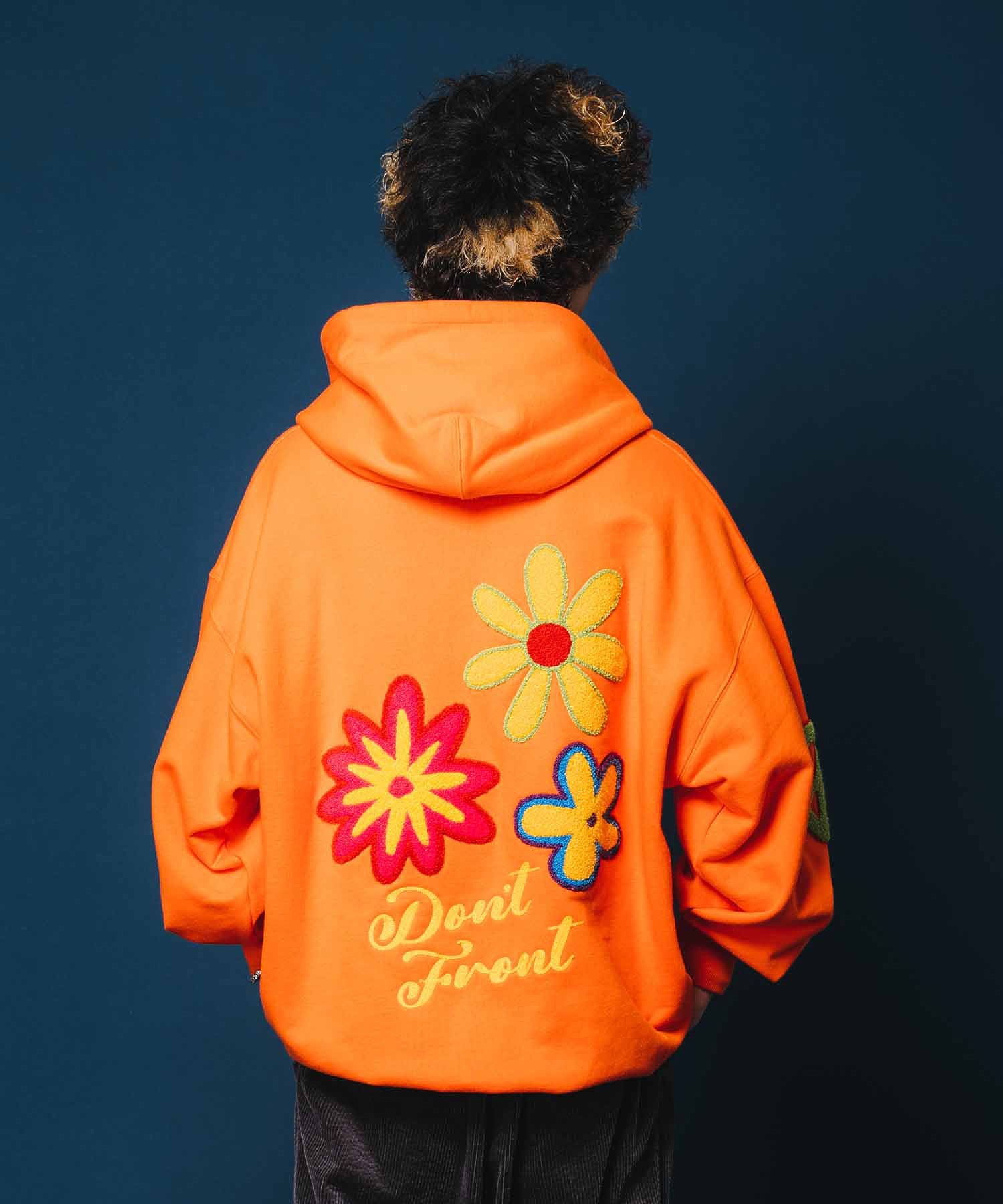 FLOWER PULLOVER HOODED SWEAT