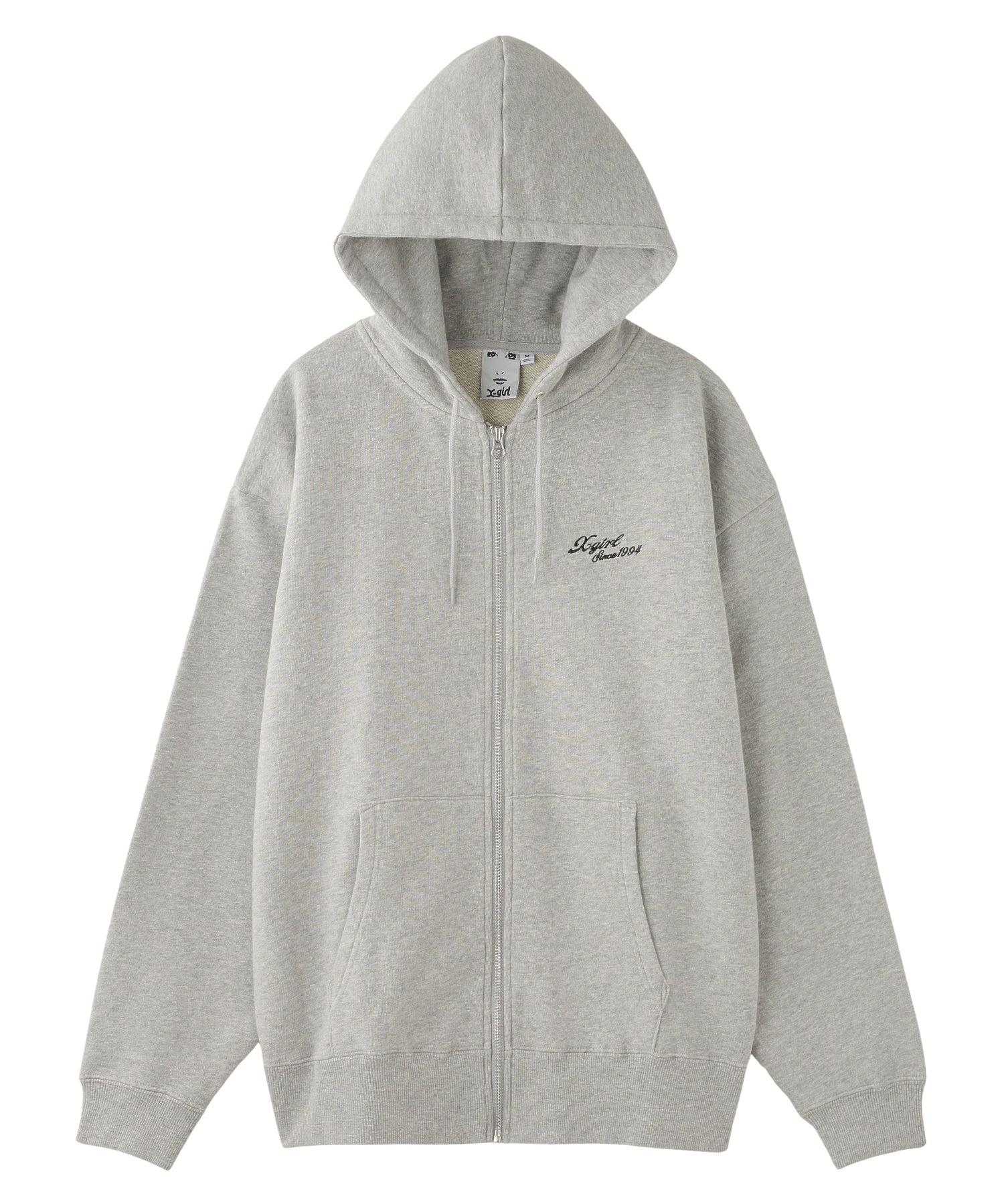FACE BOX PATCH ZIP UP SWEAT HOODIE